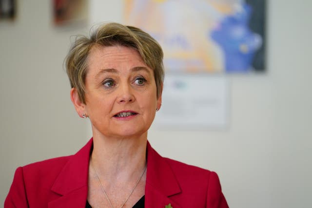 Home Secretary Yvette Cooper has said the Government will look at calls to change the law so that under-16s can be considered victims of domestic abuse, following the murder of Holly Newton (Jordan Pettitt/PA)