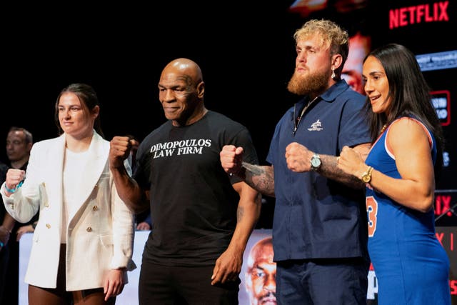 <p>Katie Taylor and Amanda Serrano will fight before Mike Tyson and Jake Paul have their bout </p>