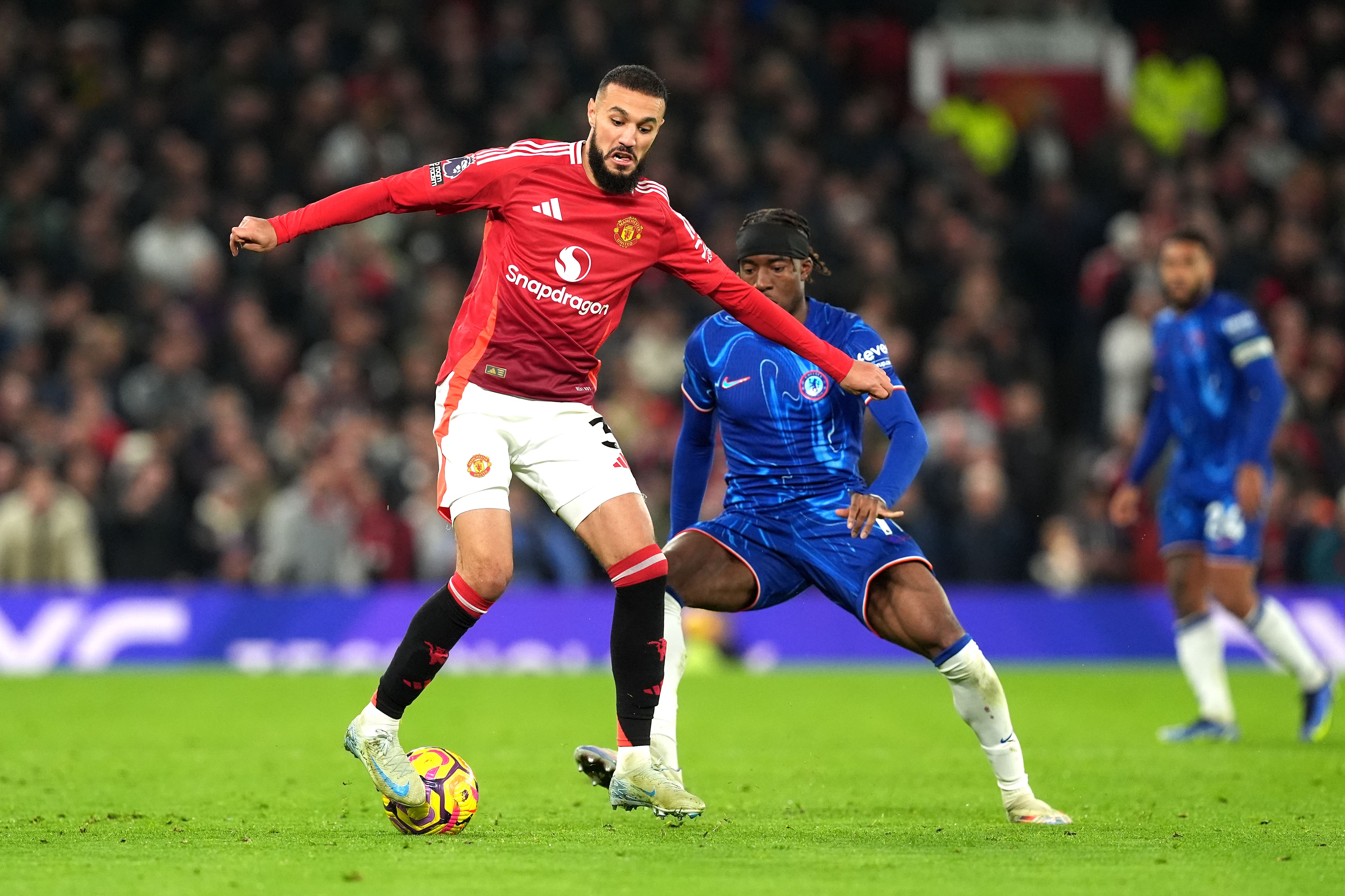 Noussair Mazraoui is not happy with Manchester United’s results so far this season (Martin Rickett/PA)