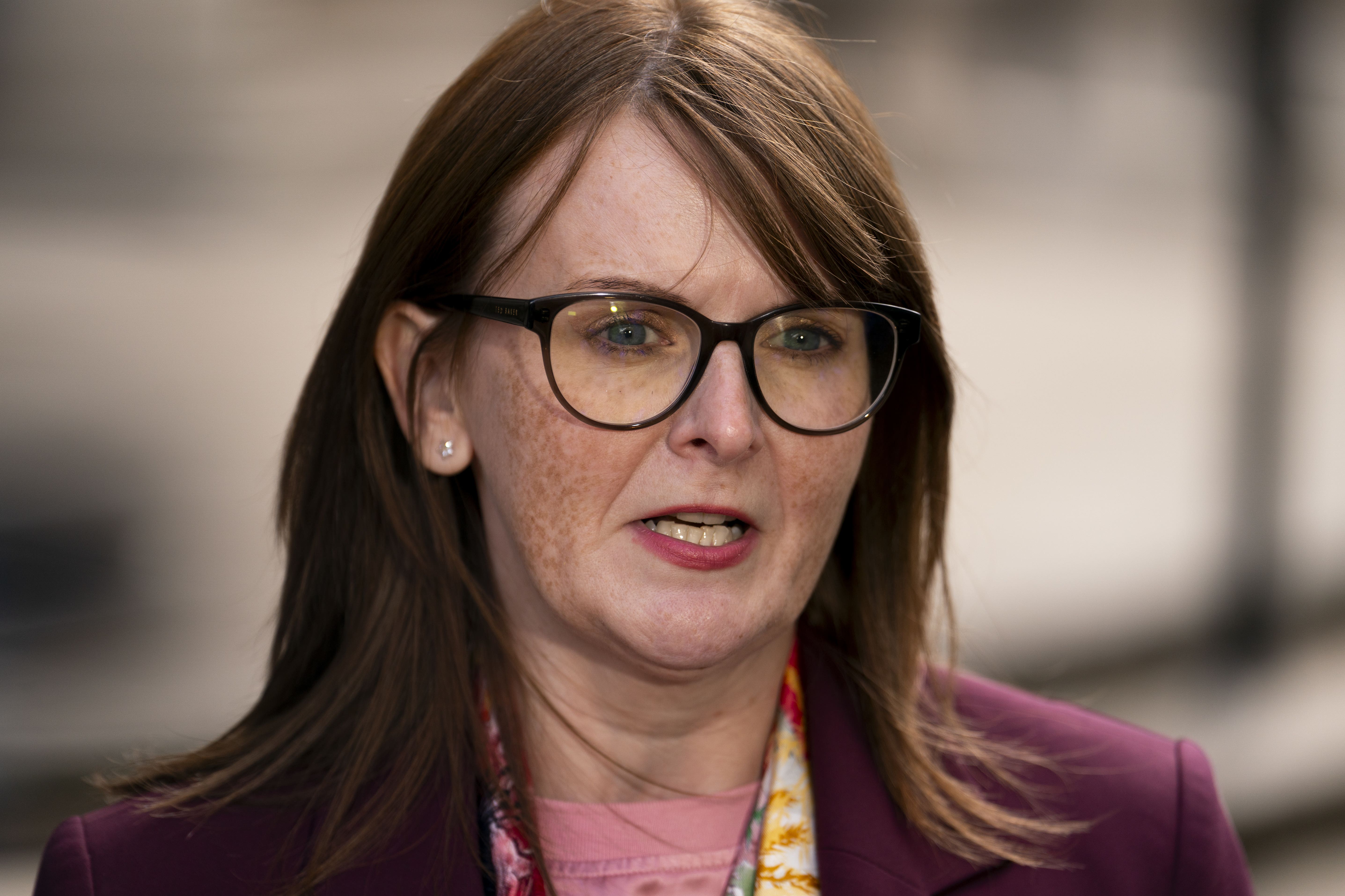 Stormont Finance Minister Caoimhe Archibald made a statement to the Northern Ireland Assembly on Monday on the autumn Budget (Jordan Pettitt/PA)