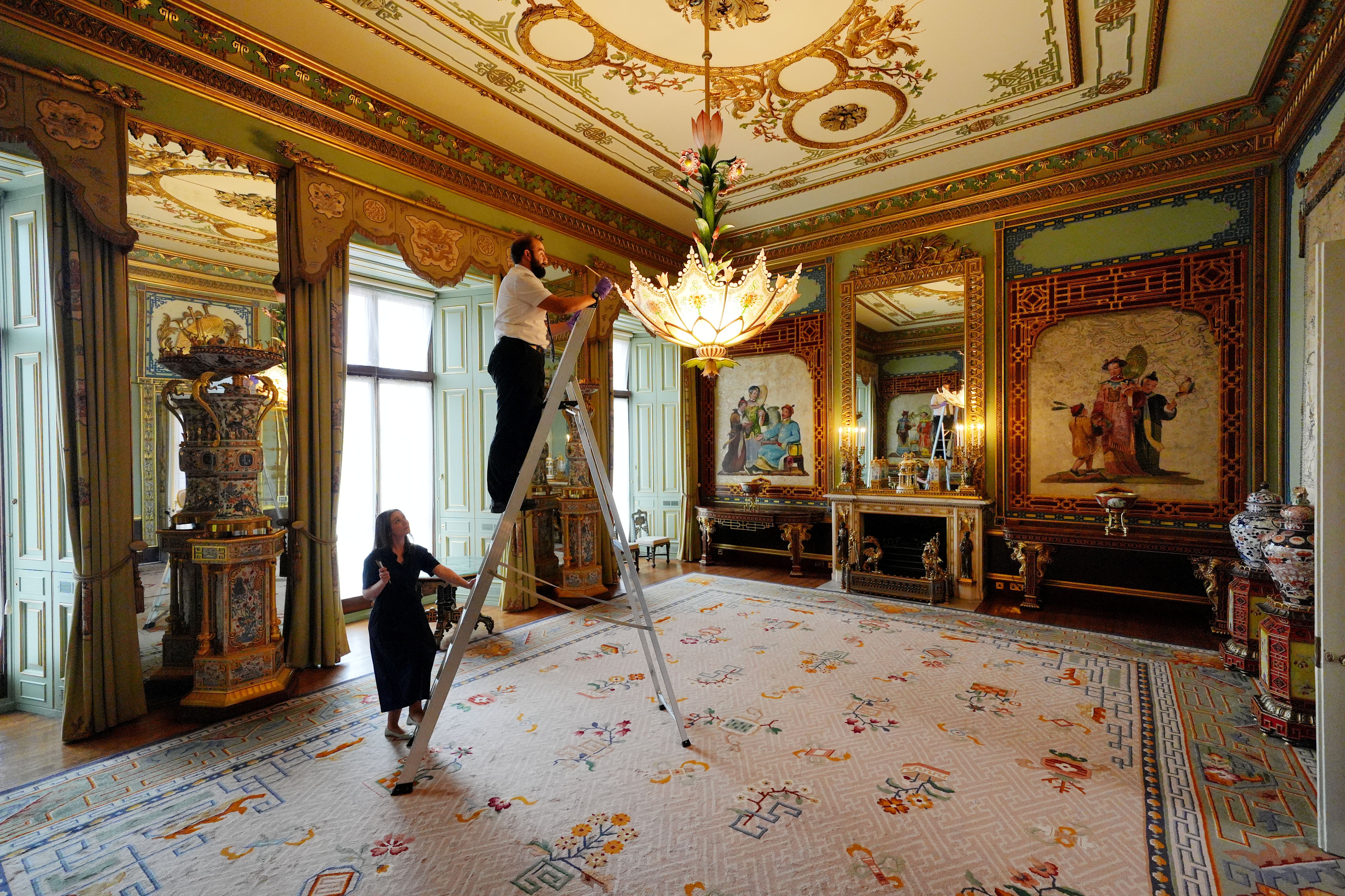 The Centre Room of the East Wing which leads to the palace balcony (Jonathan Brady/PA)