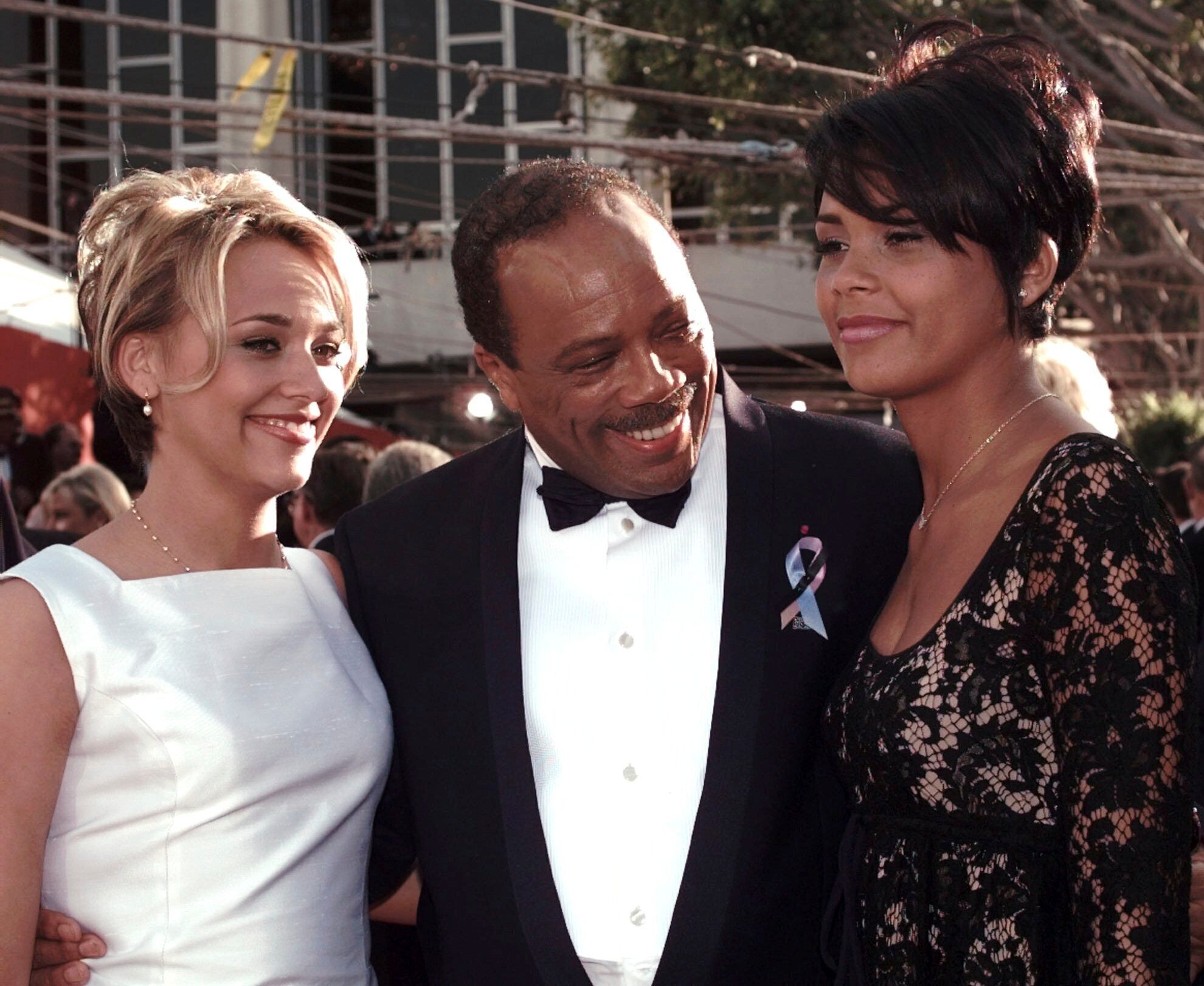 Quincy Jones’s daughter Rashida Jones (left) is known for her roles in US sitcoms ‘The Office’ and ‘Parks and Recreation’