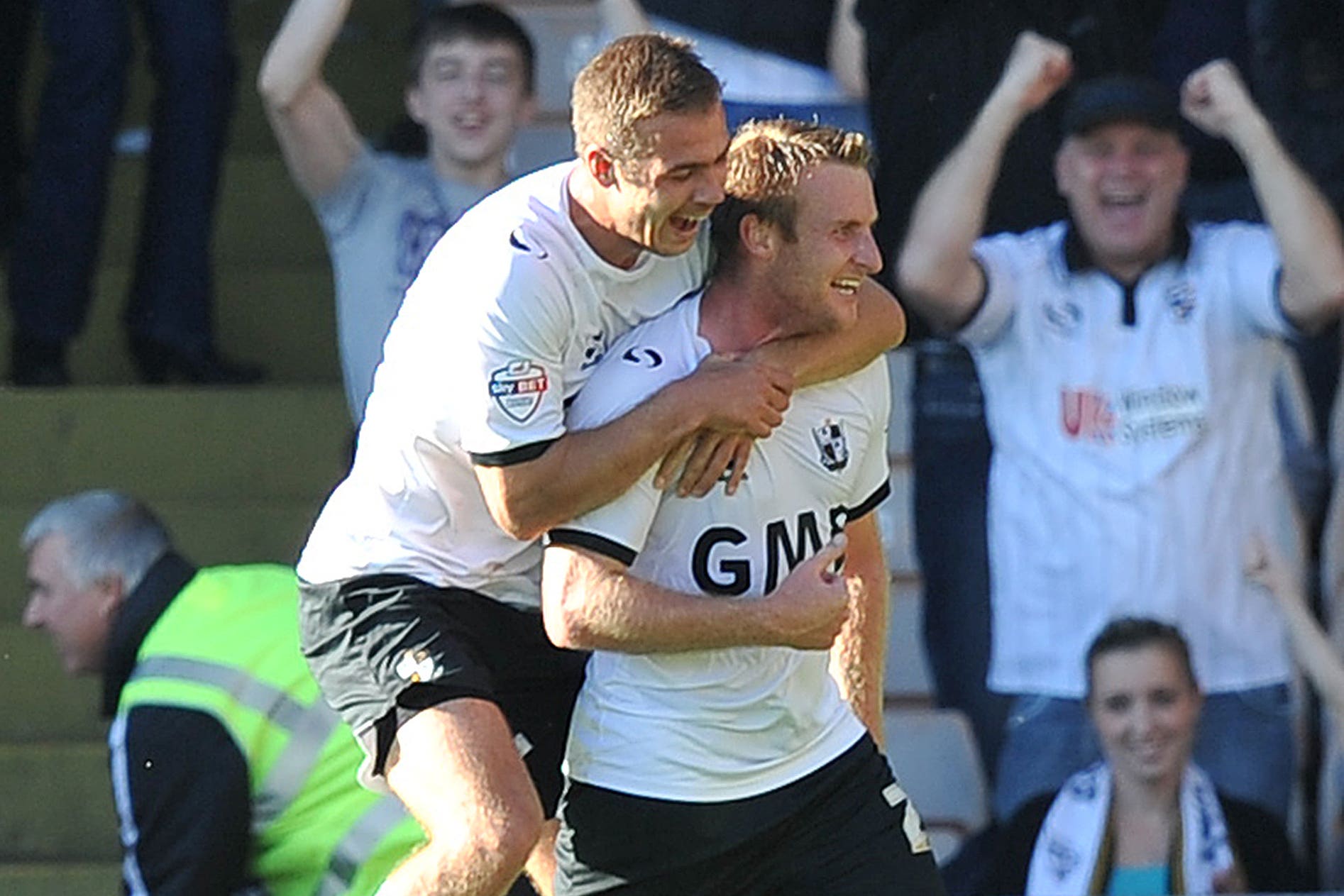 Former Port Vale midfielder Chris Birchall, right, is aiming to become a professional referee (Dave Howarth/PA)