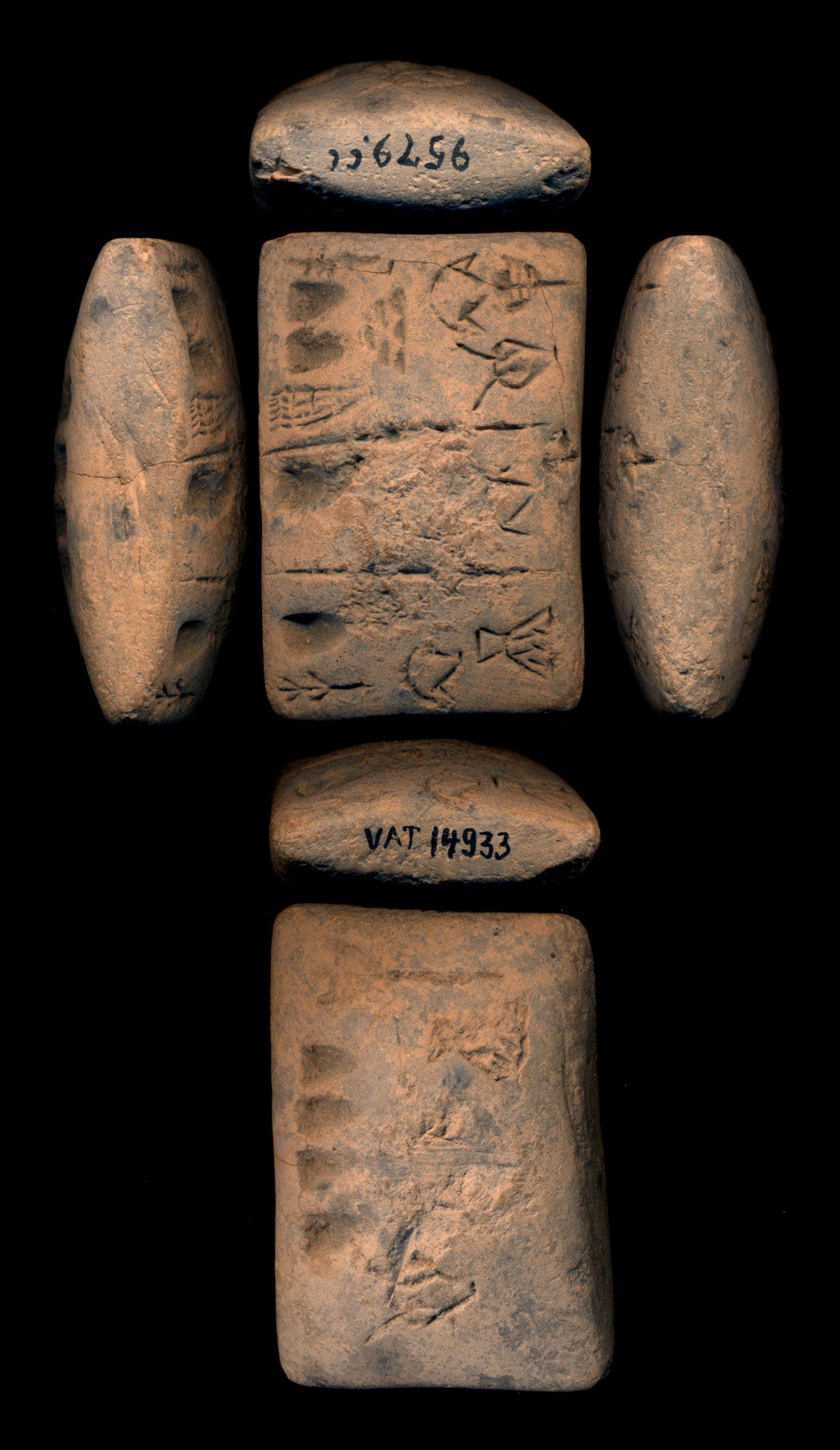 A proto-cuneiform tablet is seen in this image. Proto-cuneiform was an ancient Mesopotamia writing system that came at the end of the fourth millennium BC