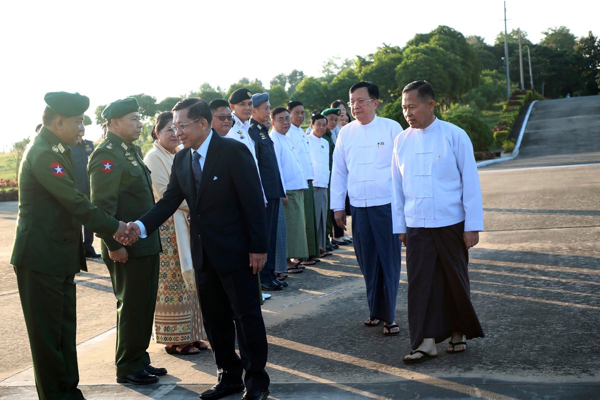 Myanmar’s junta chief announces election by January 2026