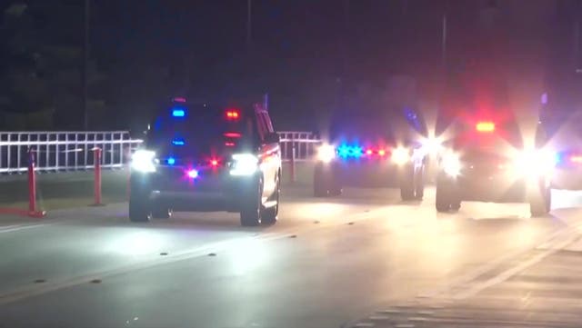 <p>Watch moment Donald Trump arrives in West Palm Beach on election day.</p>