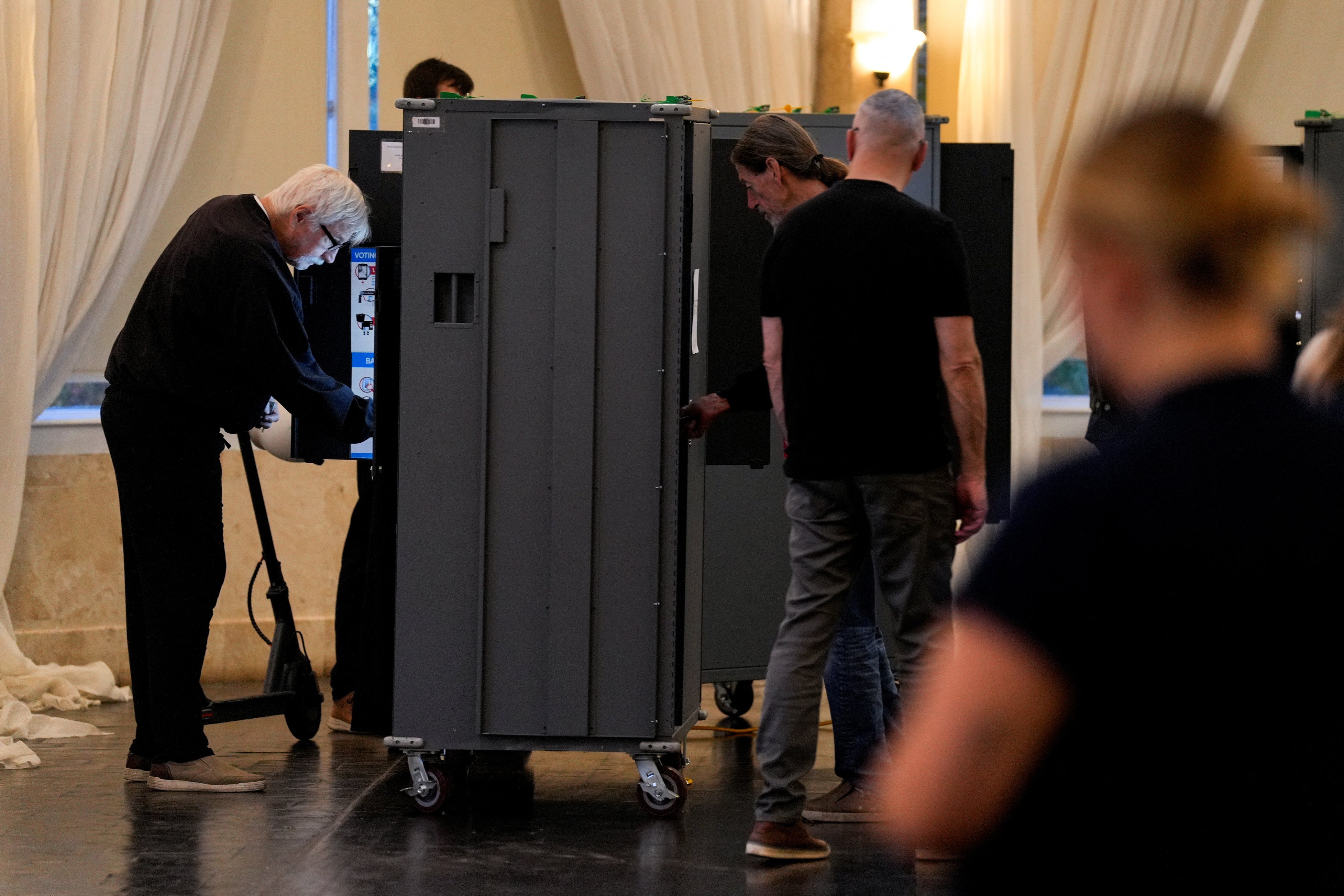 Voters at a polling station in Atlanta on election day