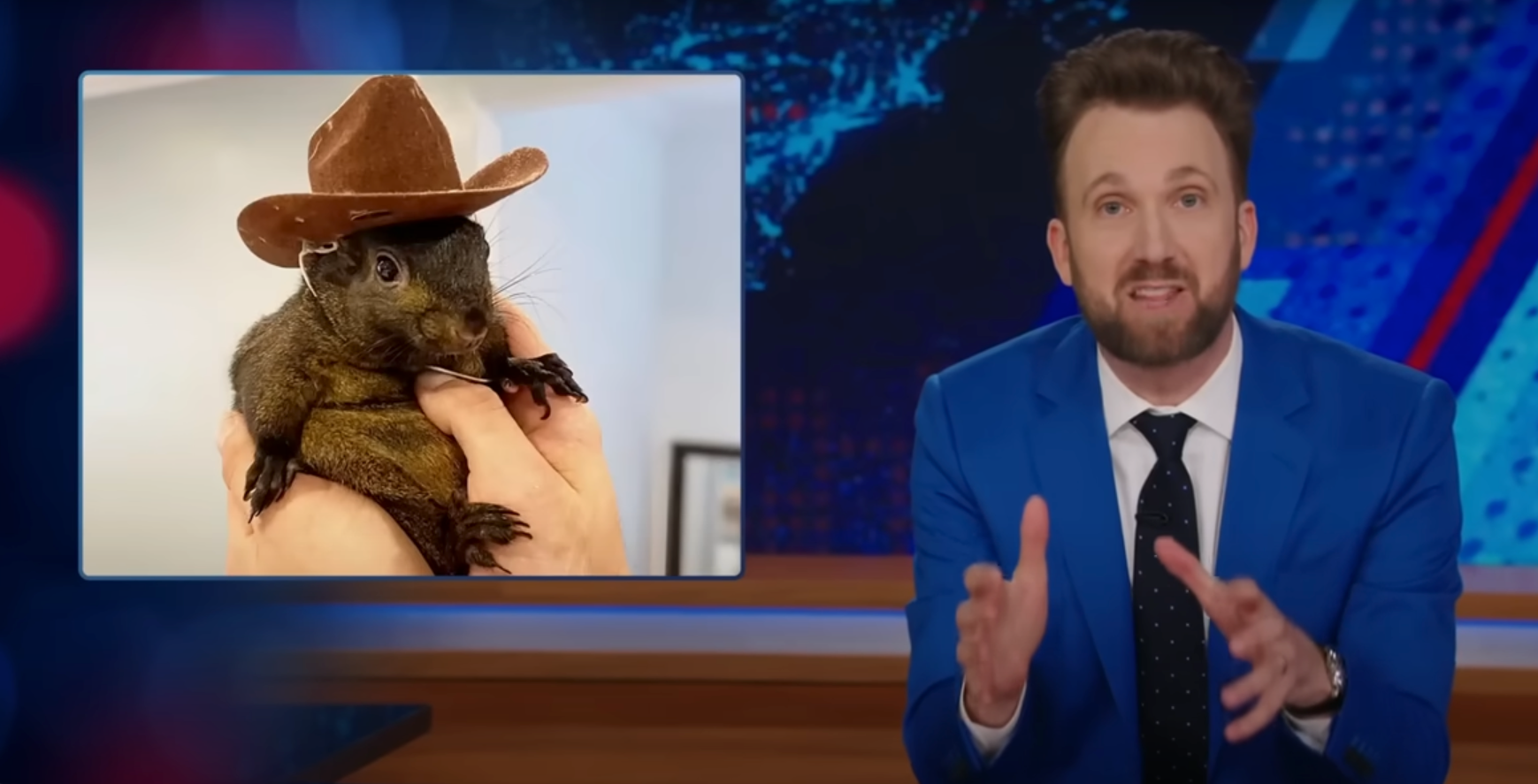 Jordan Klepper mocks the Trump Campaign’s obsession with Peanut the Squirrel on ‘The Daily Show’