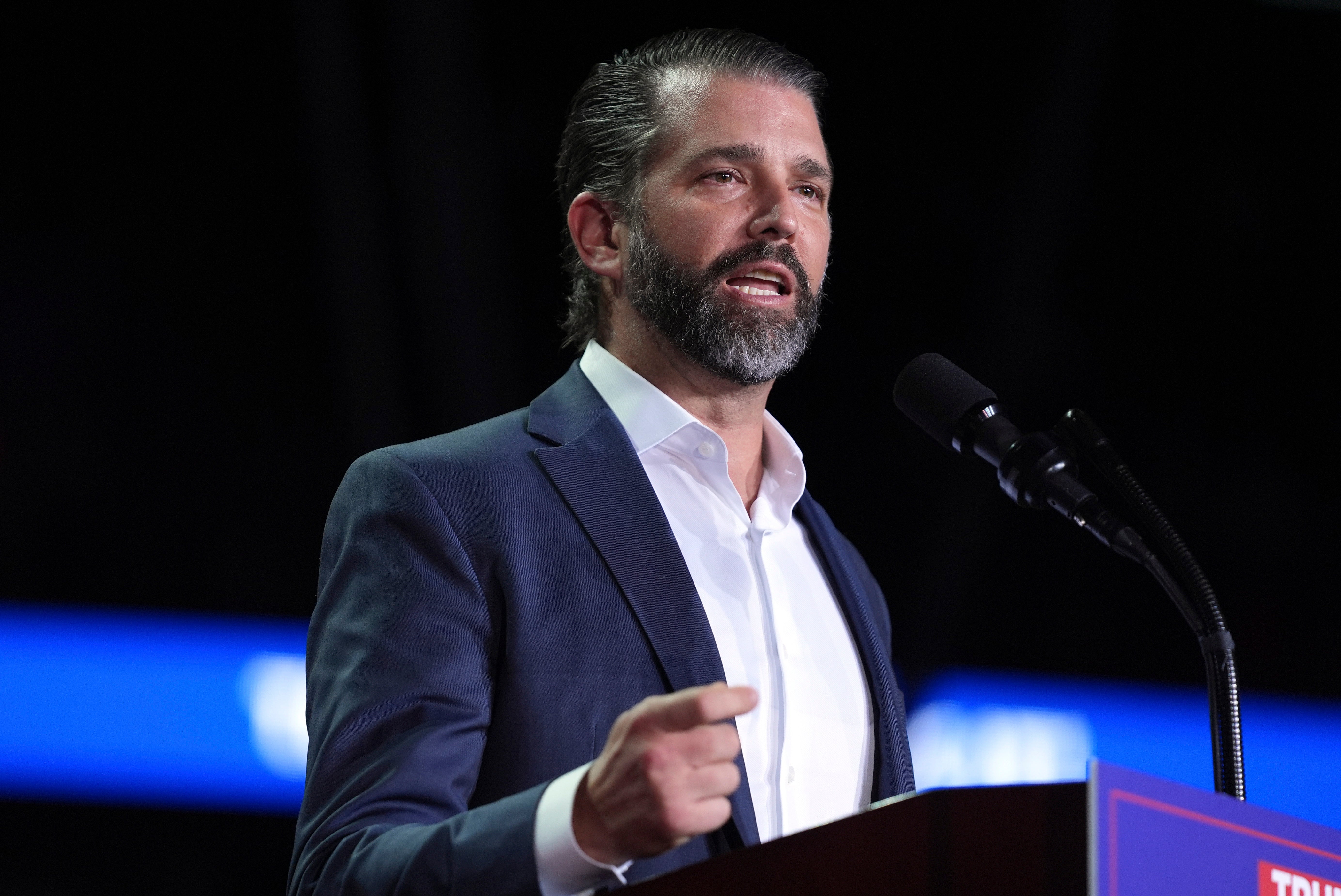 Donald Trump Jr peddled a new unfounded conspiracy theory about why celebrities are endorsing Kamala Harris