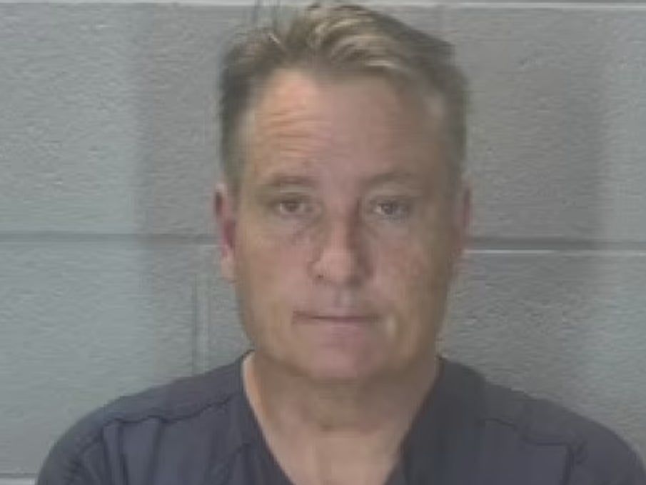 Indiana Republican political candidate Jim Schenke (in mugshot) was arrested on Monday November 4