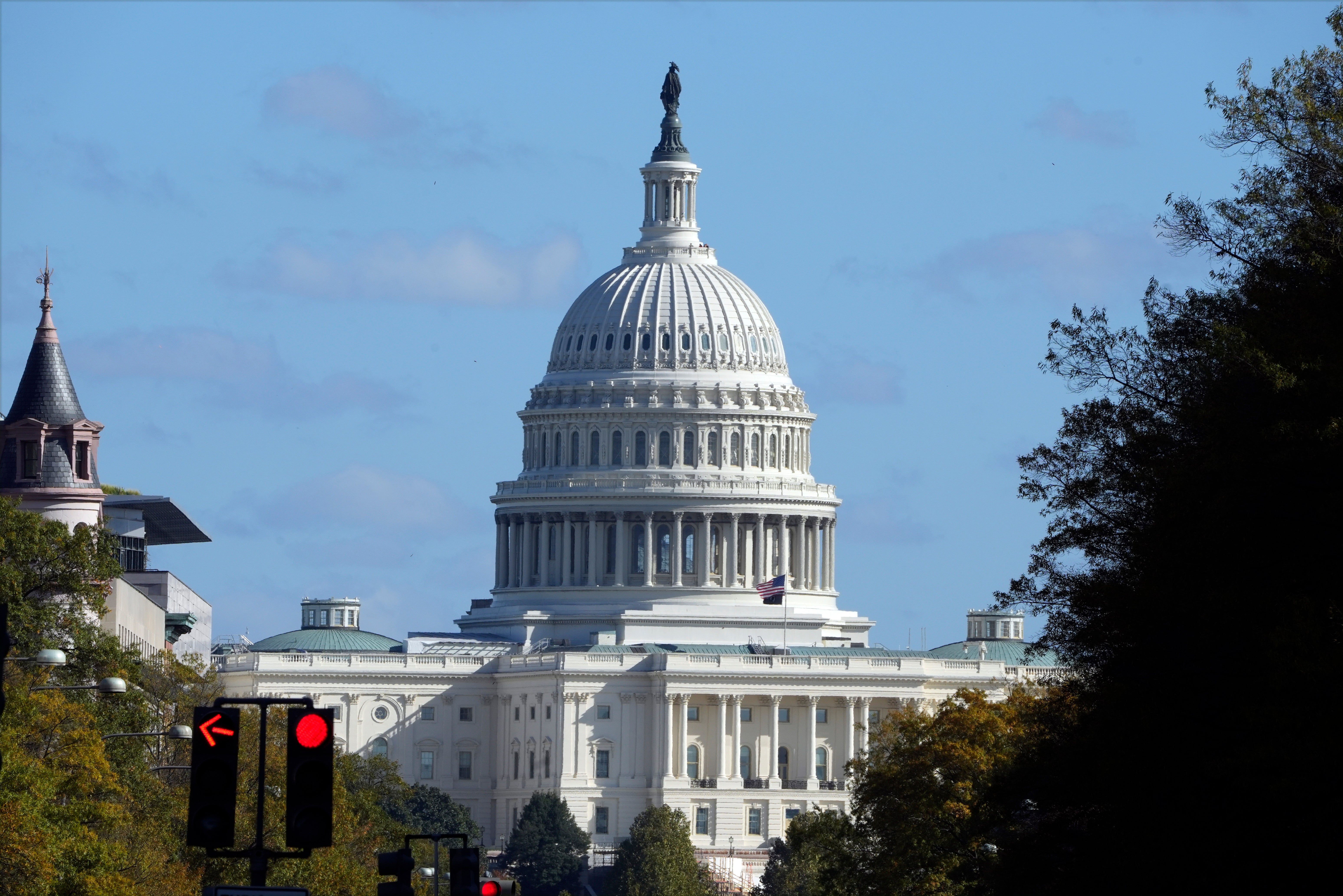 A man was arrested on Election Day after trying to enter the Capitol with a torch and flare gun