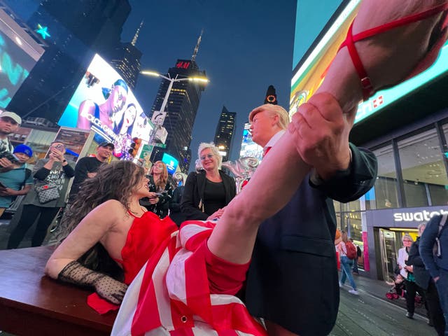 <p> Alison Jackson’s sculpture of Donald Trump</p>