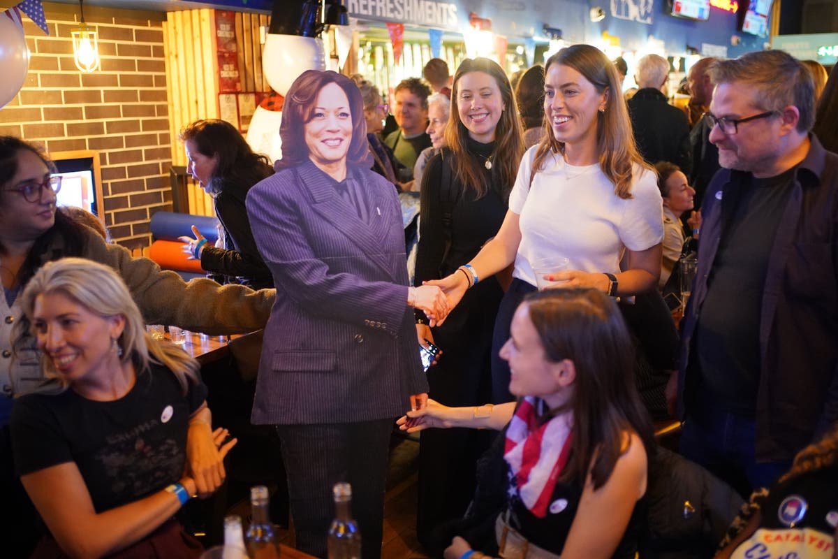 UK-based Democrats gather at London bar to support Kamala Harris