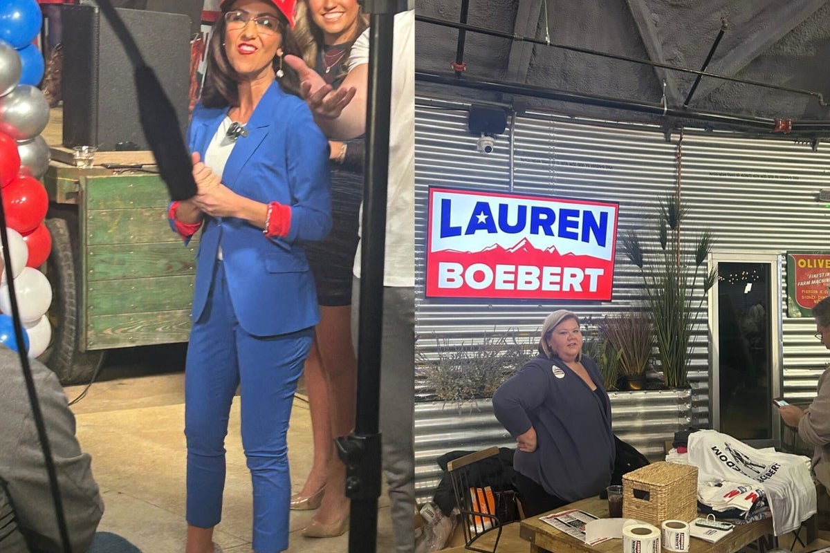 Lauren Boebert celebrates her latest election win with Trump cut outs ...