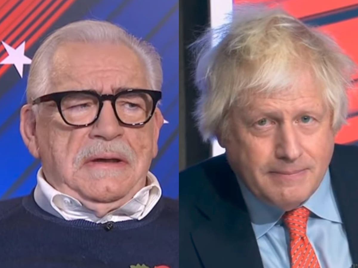 Boris Johnson and Succession’s Brian Cox clash over ‘monster’ Trump in US election coverage ‘highlight’