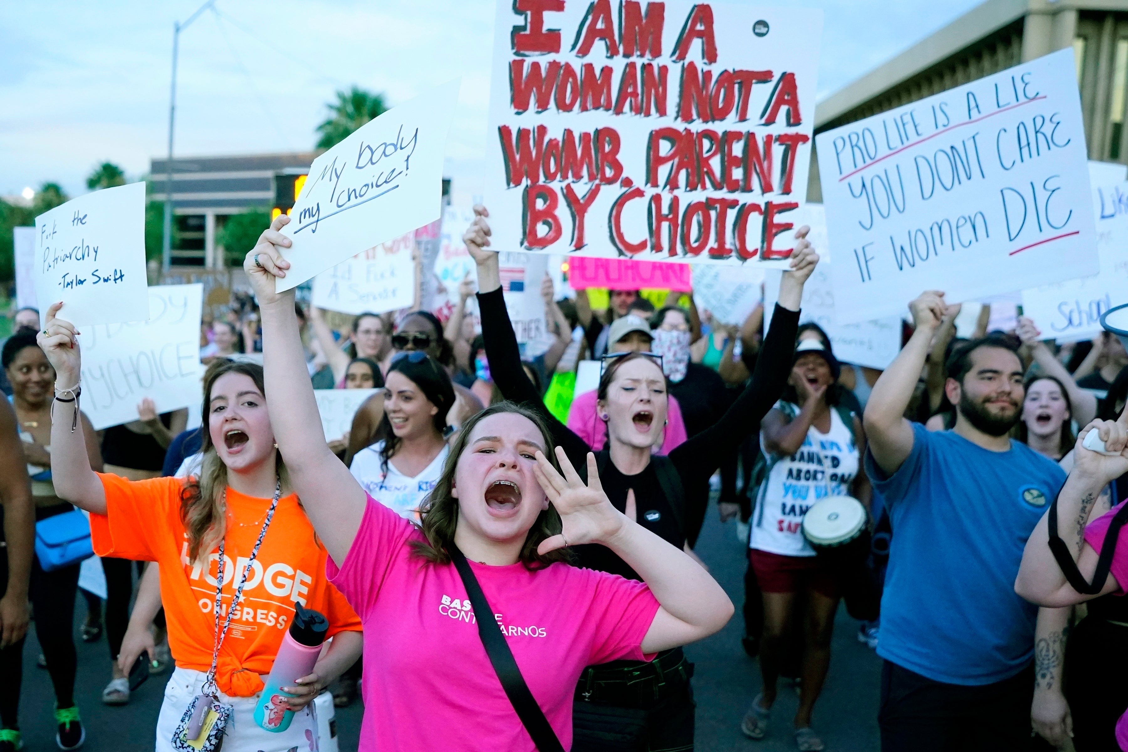 <p>The rallying cry of pro-choice campaigners has been hijacked by the far right </p>