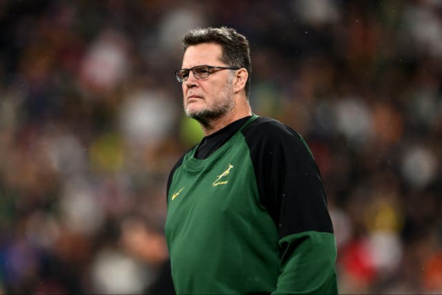 <p>Rassie Erasmus has led the Springboks to two World Cup wins </p>