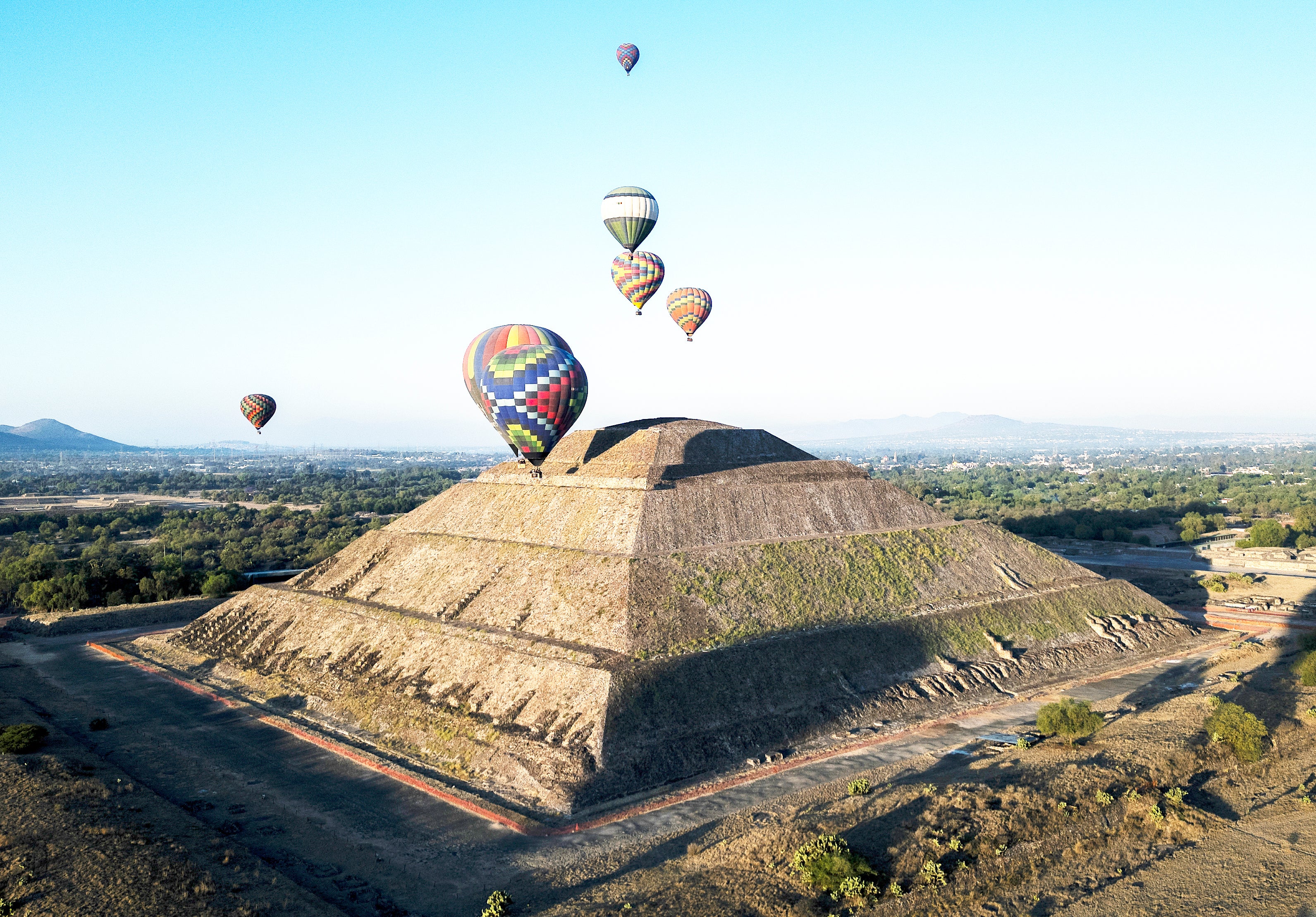 As pirâmides de Teotihuacan são um exemplo notável do México antigo