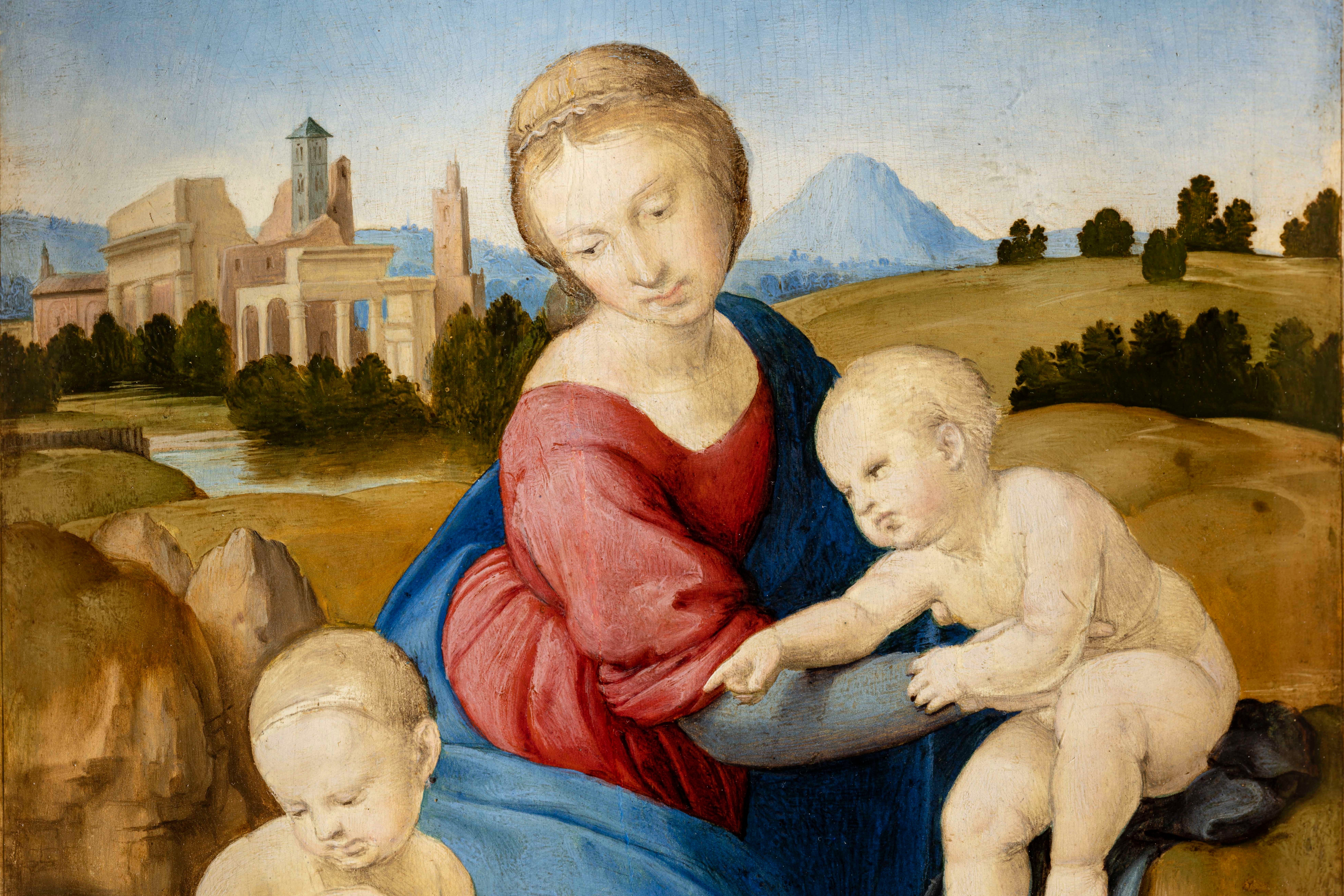 Raphael’s ‘The Virgin and Child with the Infant St John the Baptist’ (‘The Esterhazy Madonna’), c 1508