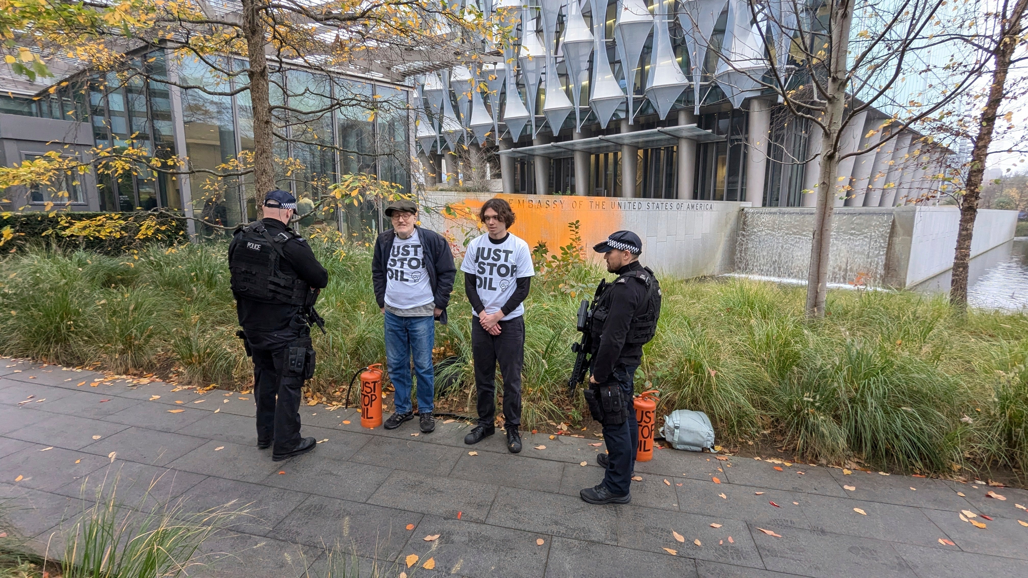 Just Stop Oil targeted the US embassy on Wednesday