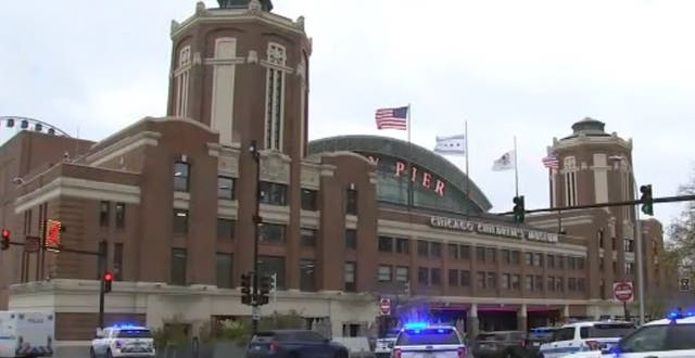 <p>Scene of the shooting at Chicago’s Navy Pier on Tuesday </p>