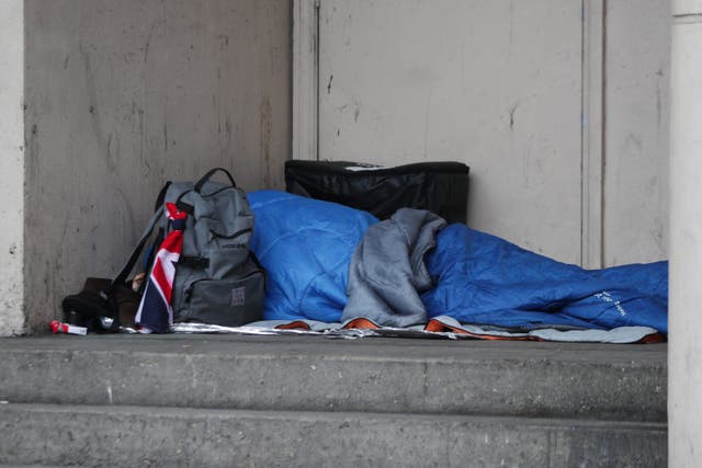 An emergency £10 million pot of funding has been announced to help councils in England tackle rough sleeping (Yui Mok/PA)