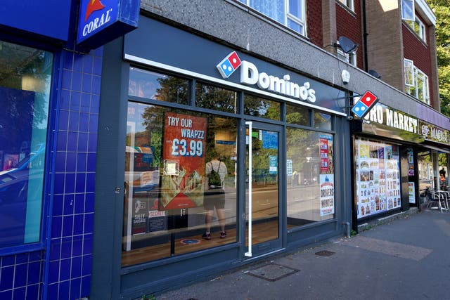 Domino’s sales improved over the third quarter (Gareth Fuller/PA)