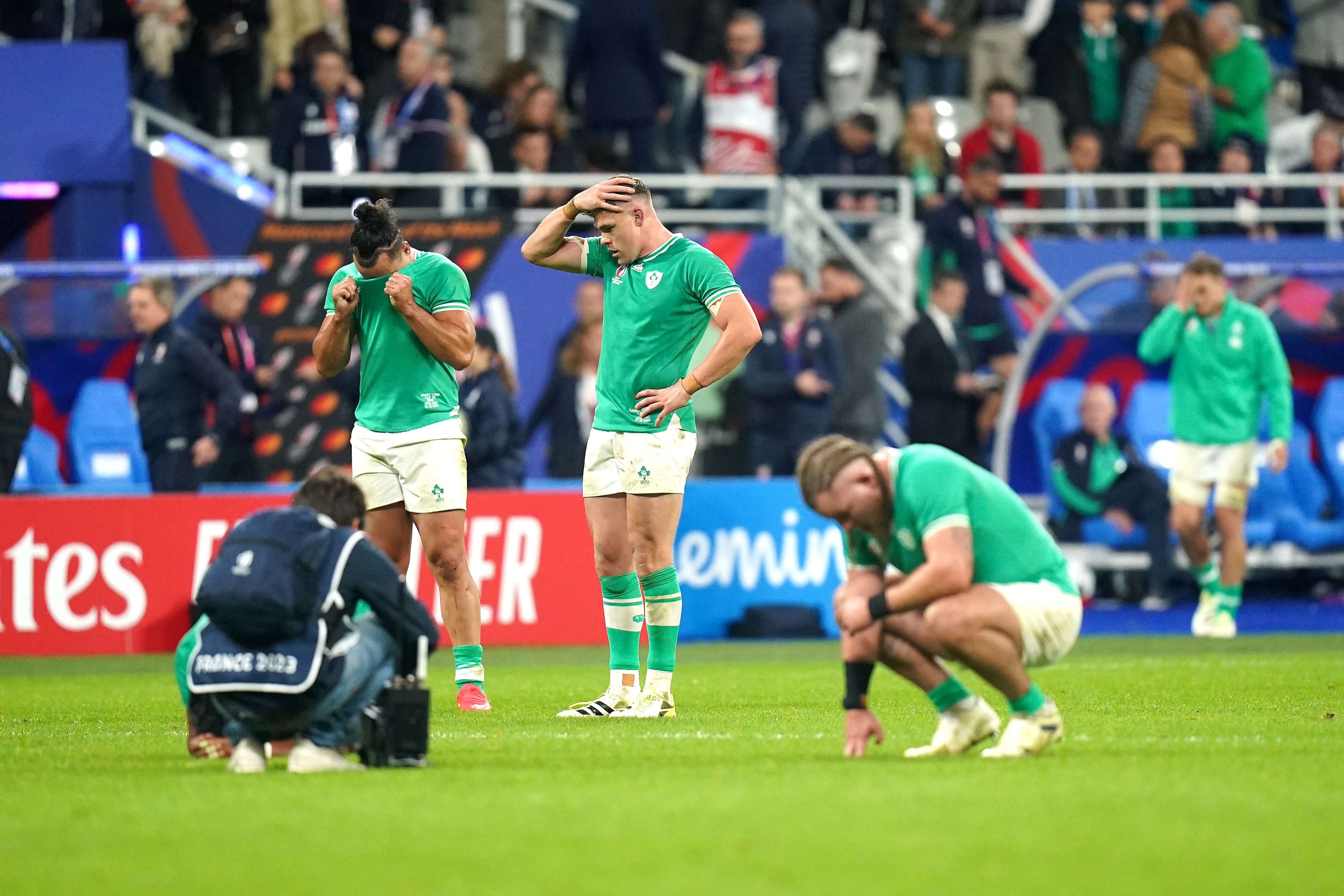 Ireland were knocked out of last year’s Rugby World Cup by New Zealand