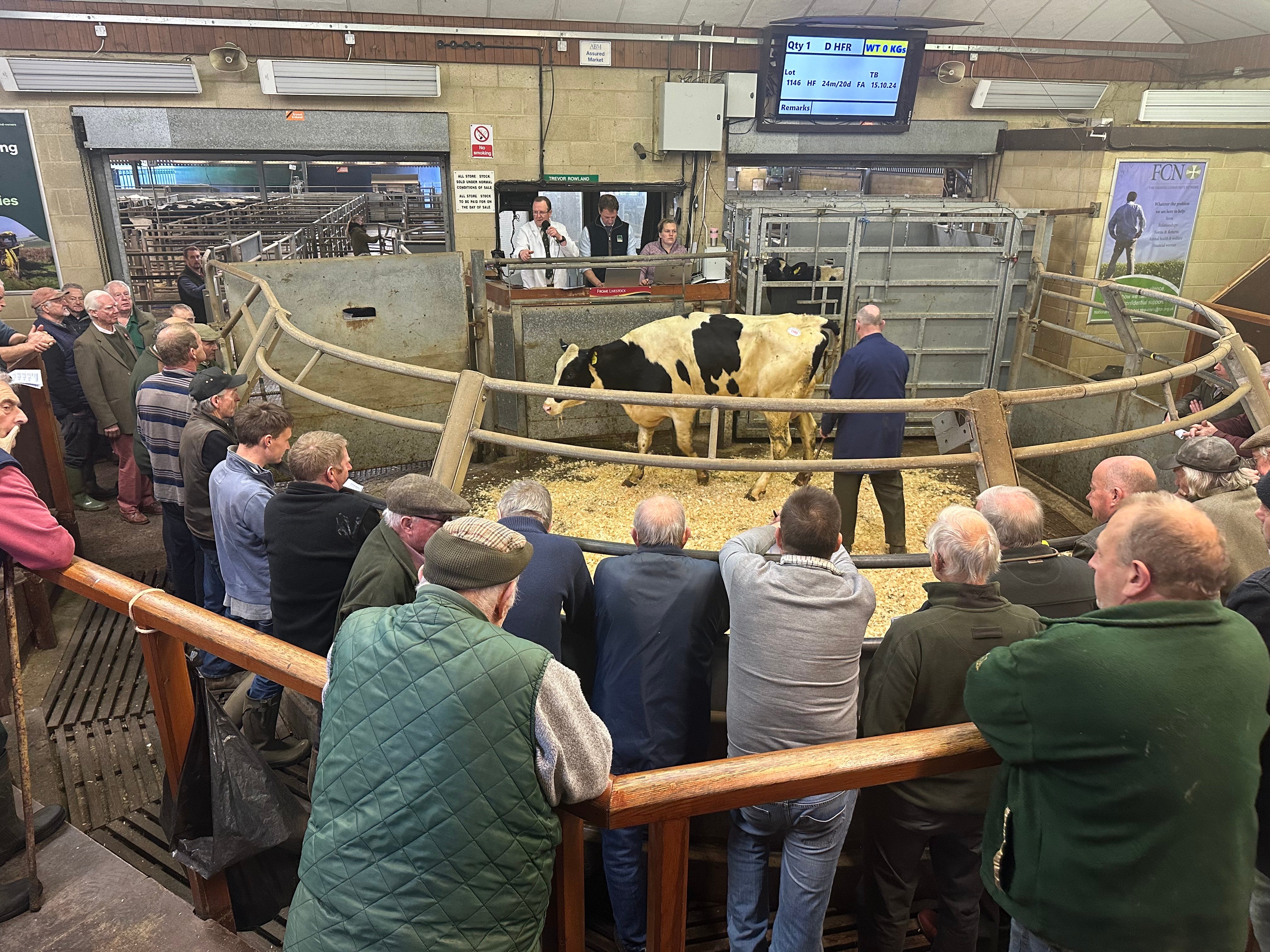 Farmers voiced their anger over Labour’s Budget at Frome Livestock Market on Wednesday