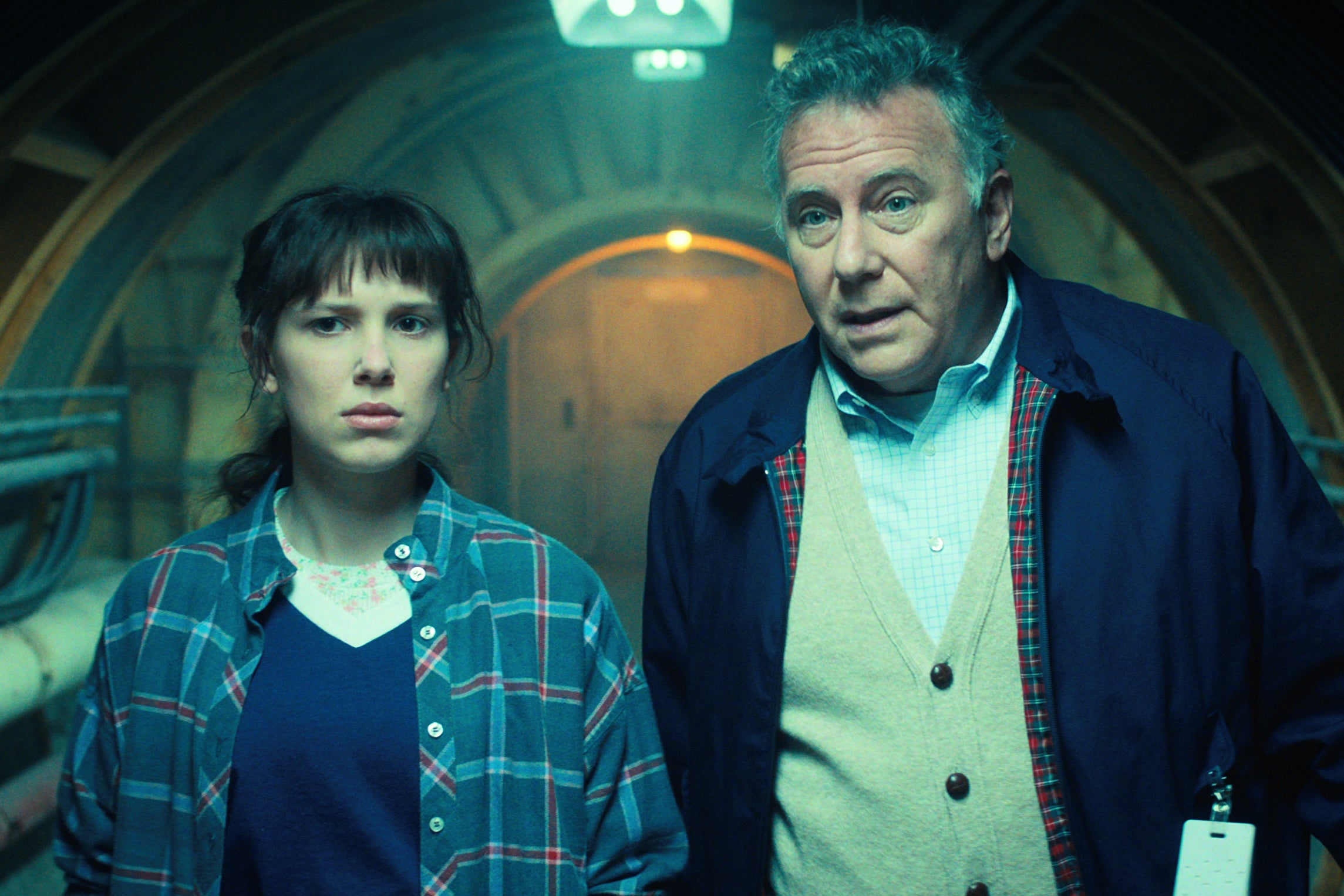 Paul Reiser and Millie Bobby Brown on Netflix’s ‘Stranger Things'