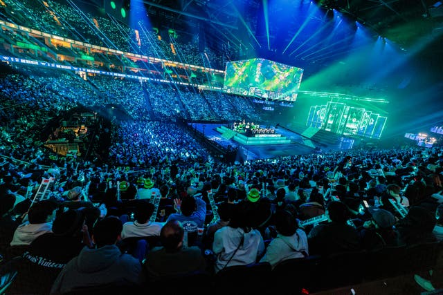 <p>Gamer’s heaven: thousands of League of Legends fans descended on the O2 to watch pros in action </p>