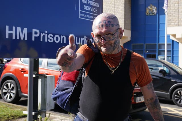 Jason Hoganson seen outside HM Prison Durham (Owen Humphreys/PA