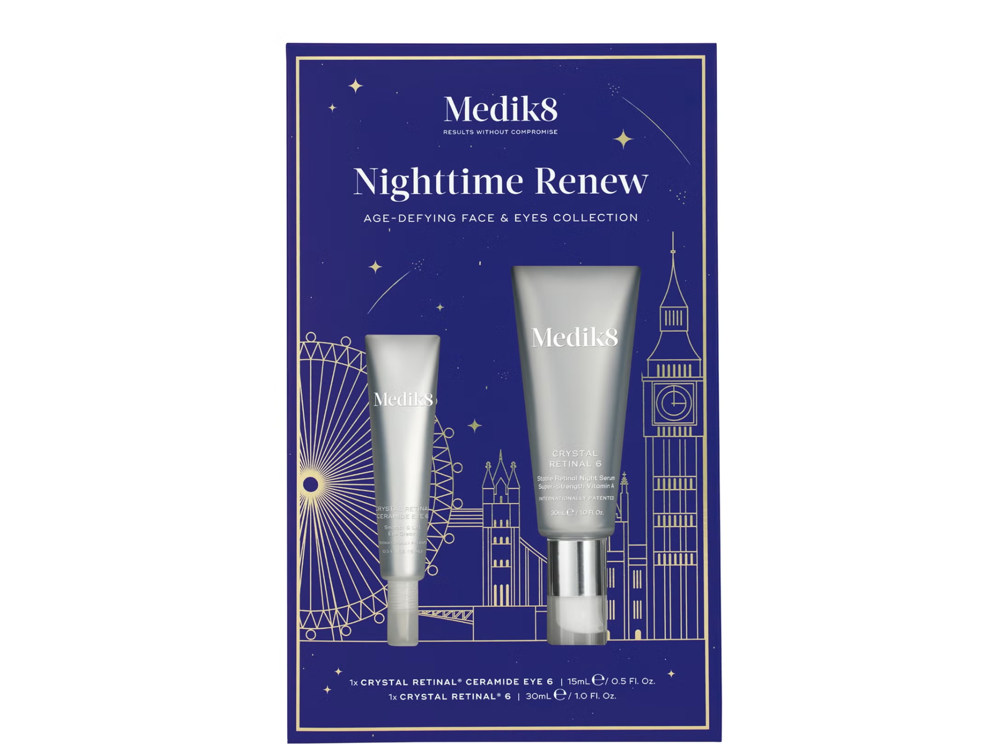 best beauty gift sets medik8 nighttime renew age-defying face and eyes collection indybest