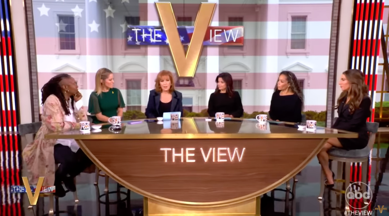 Cast members from 'The View' wear black in the first episode since Trump won the 2024 presidential election