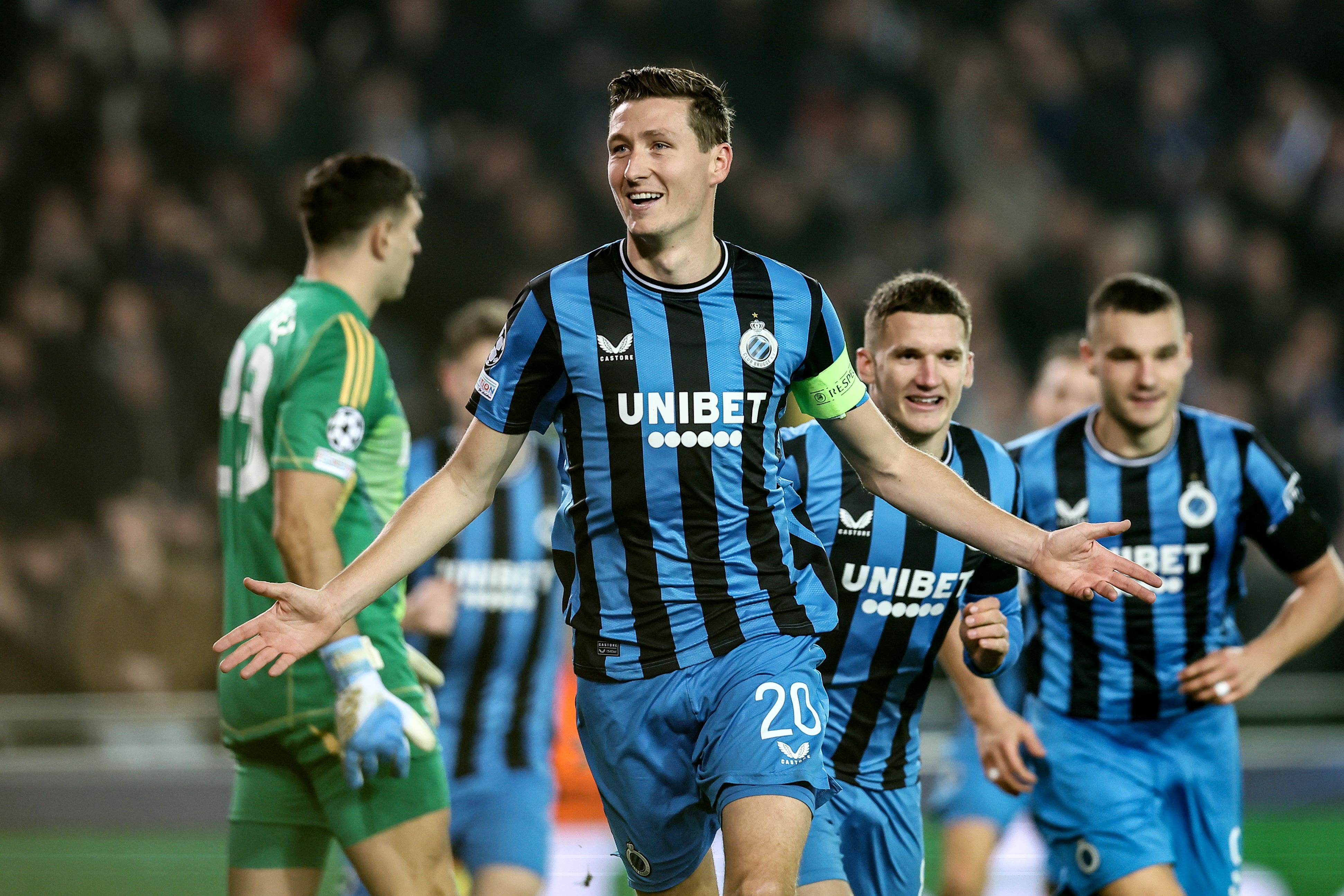 Hans Vanaken’s penalty secured CLub Brugge a 1-0 win (Belga/PA)