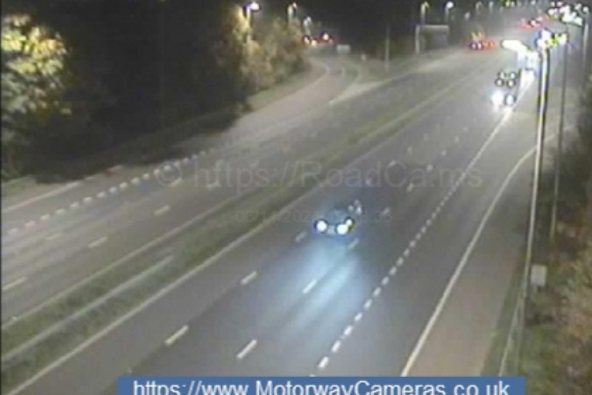 One person killed as HGV lorry on M6 motorway hits cars and overturns ...