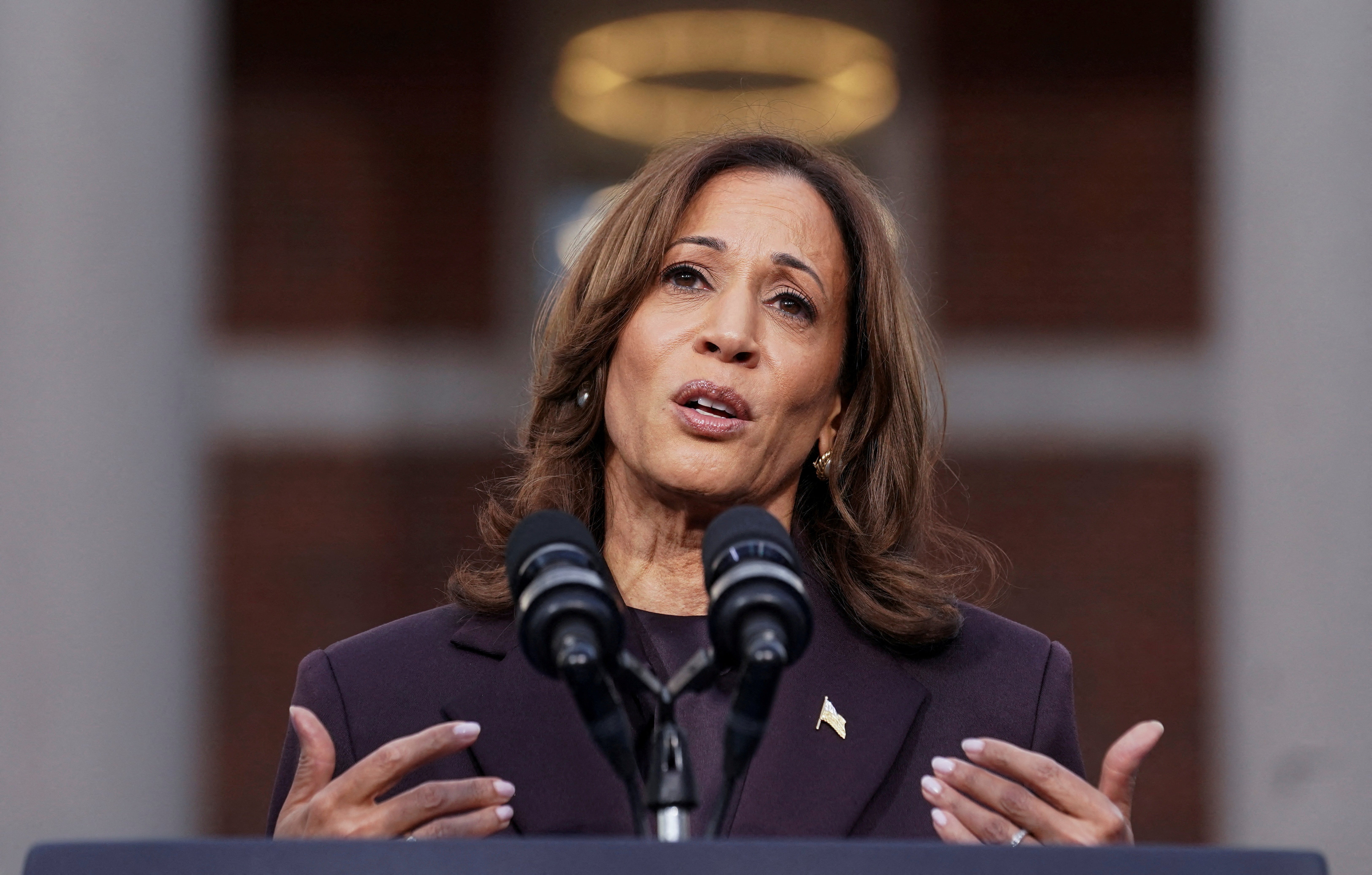 Kamala Harris urged people to accept the results of the election