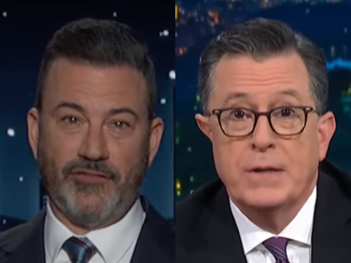 Trump’s US election win tackled by despondent late-night hosts 