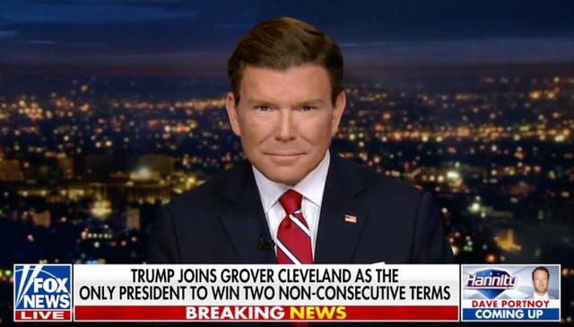 <p>Bret Baier on Fox News’s election night coverage, which trounced competitors’ ratings </p>