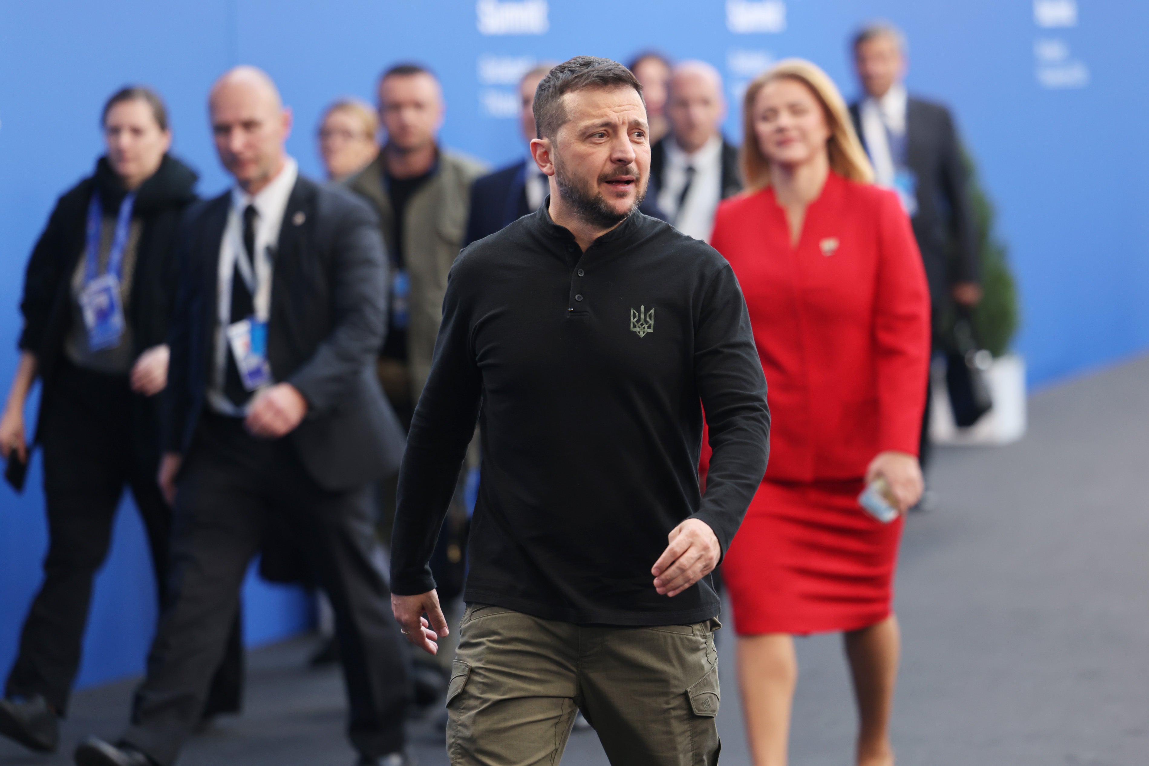 President of Ukraine Volodymyr Zelenskyy arrives for the European Political Community