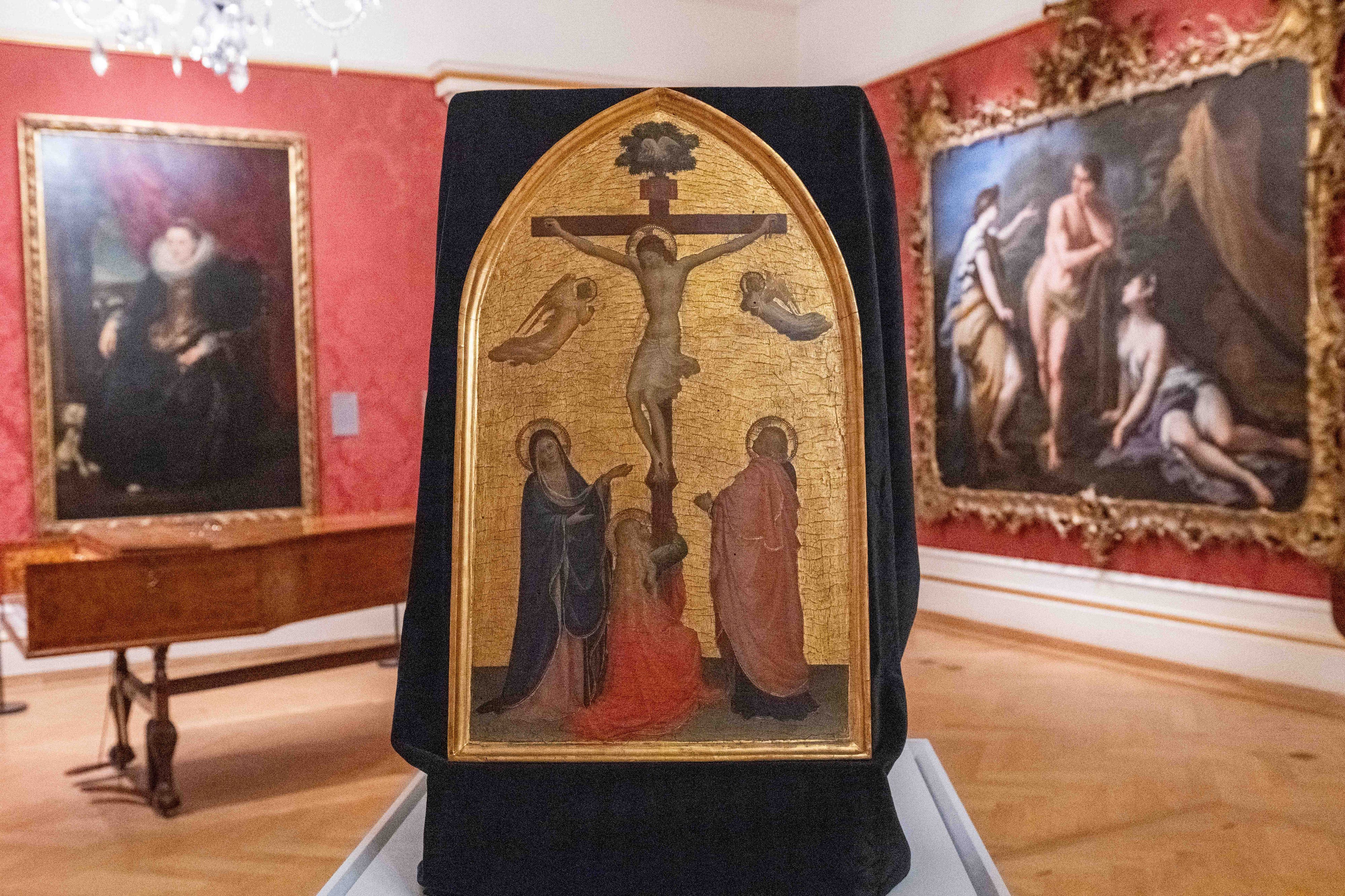 Fra Angelico’s Crucifixion, as the Ashmolean Museum announces that it has successfully raised £4.48 million to secure the acquisition of the painting (Jas Lehal Media Assignments/PA)