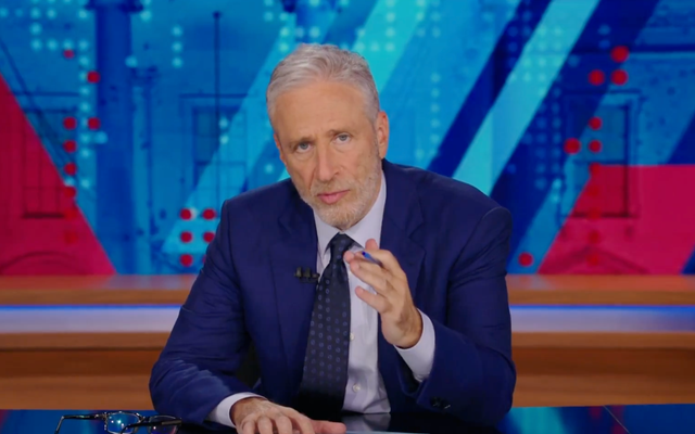 <p>Jon Stewart on The Daily Show</p>