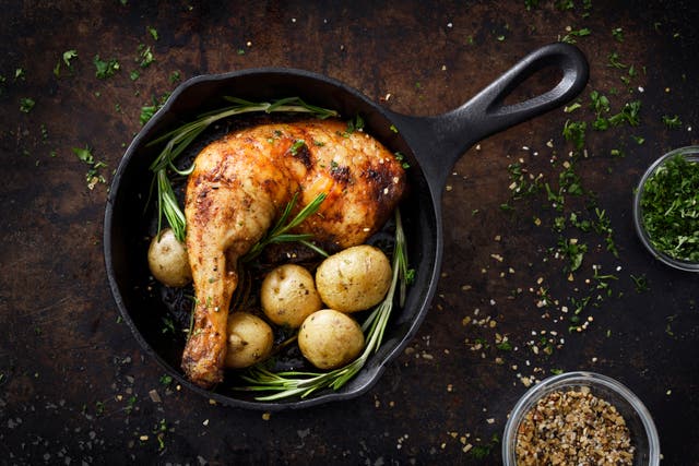 <p>Chicken has traditionally been thought of as a healthier alternative to red meat</p>