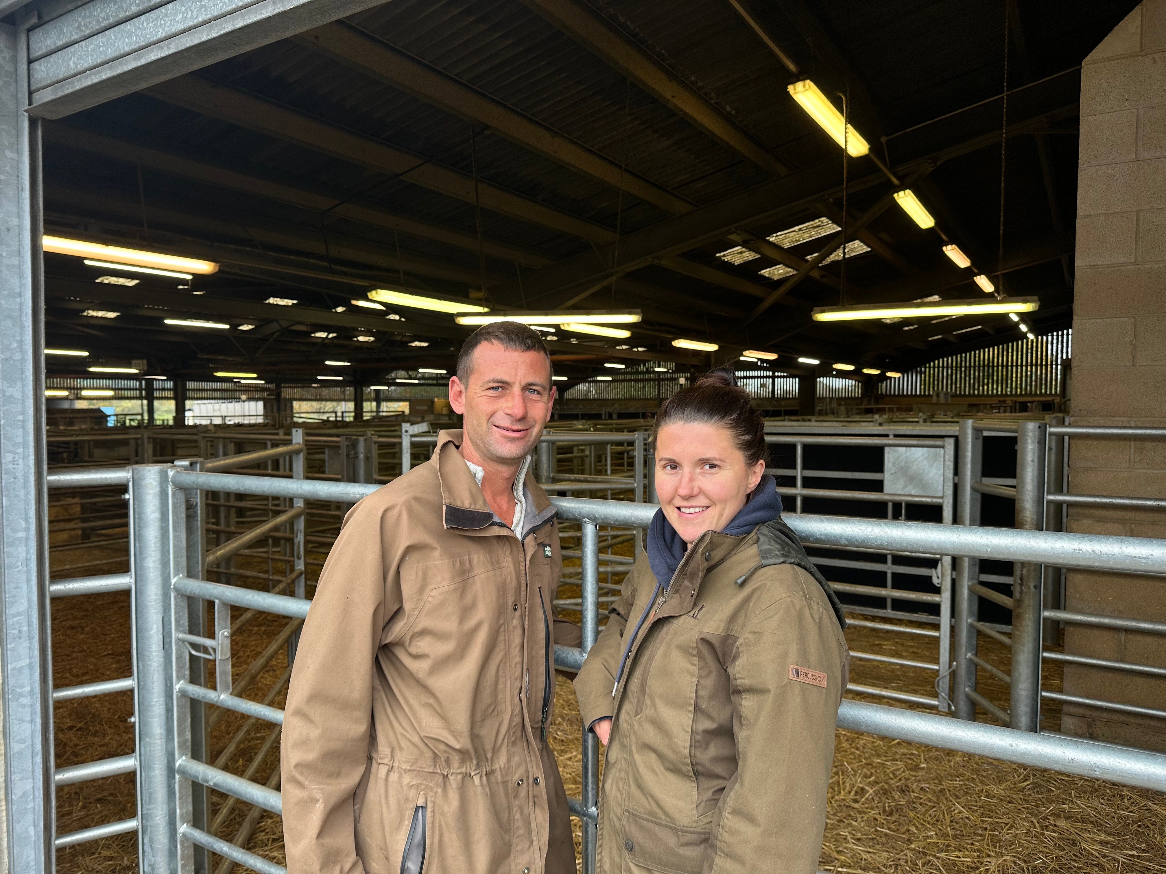 Chris and Jaz Callow arrived at Frome Livestock Market to buy cattle, but left with an empty trailer due to the price of calves