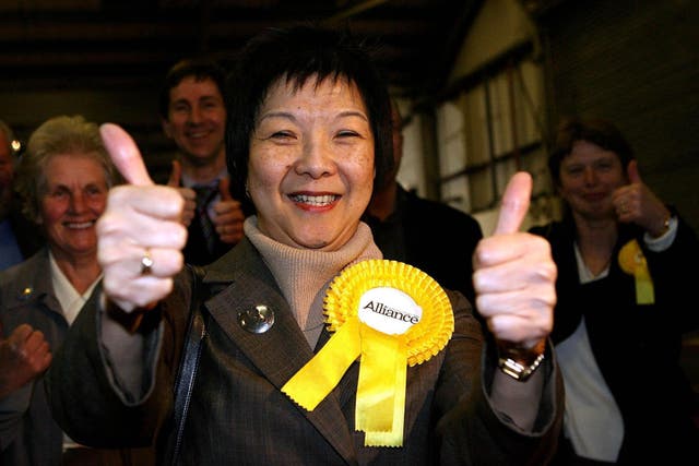 Anna Lo celebrates her election in 2007 (PA)