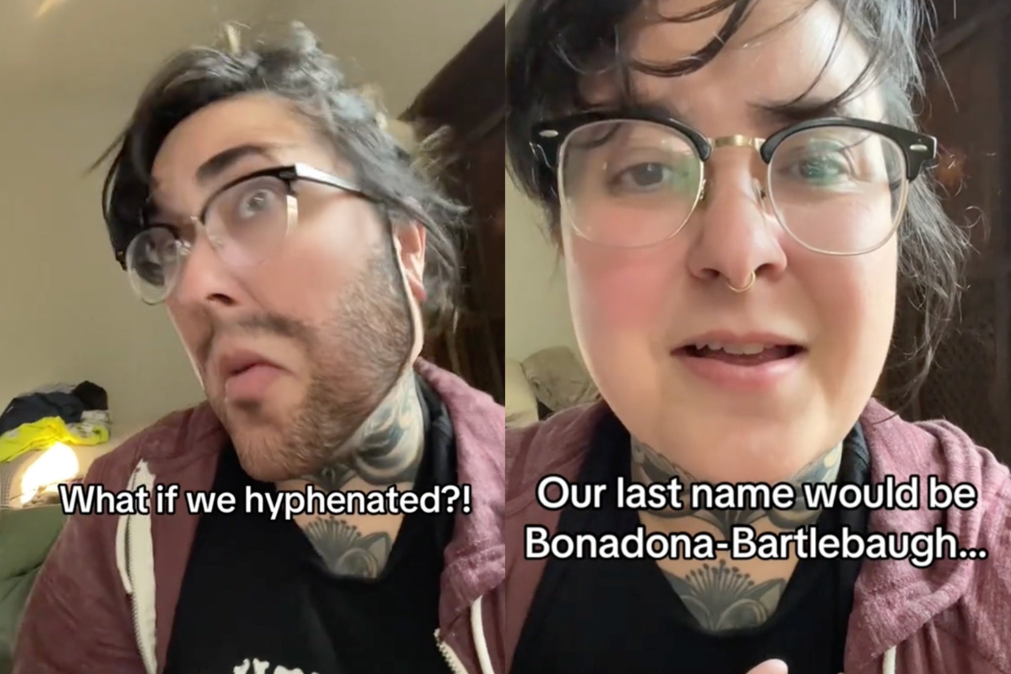 Danielle Bonadona and her fiancé will let their friends and family decide which last name they use after their wedding