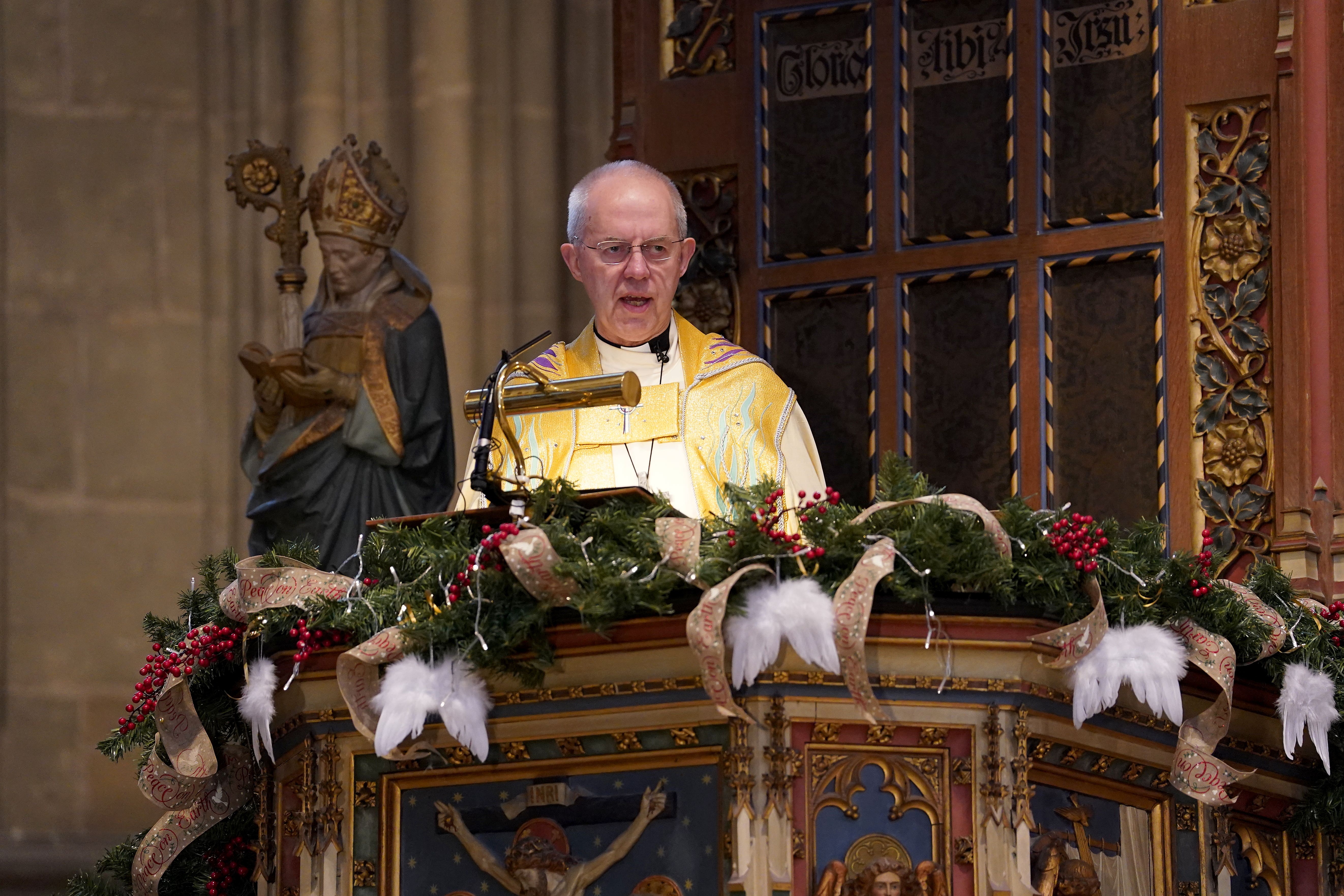 Archbishop of Canterbury Justin Welby has said he considered resigning over the case of John Smyth KC (Gareth Fuller/PA)