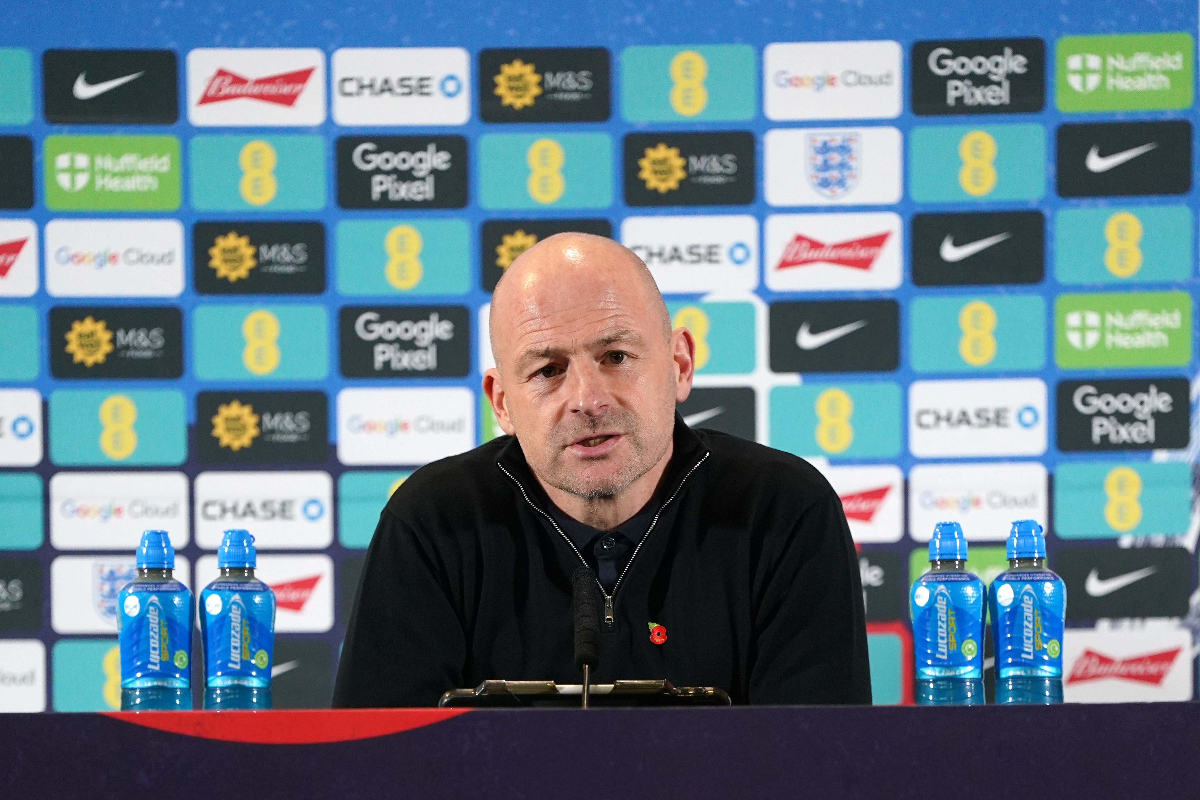 Lee Carsley says he has not discussed selection with Thomas Tuchel (Jacob King/PA)