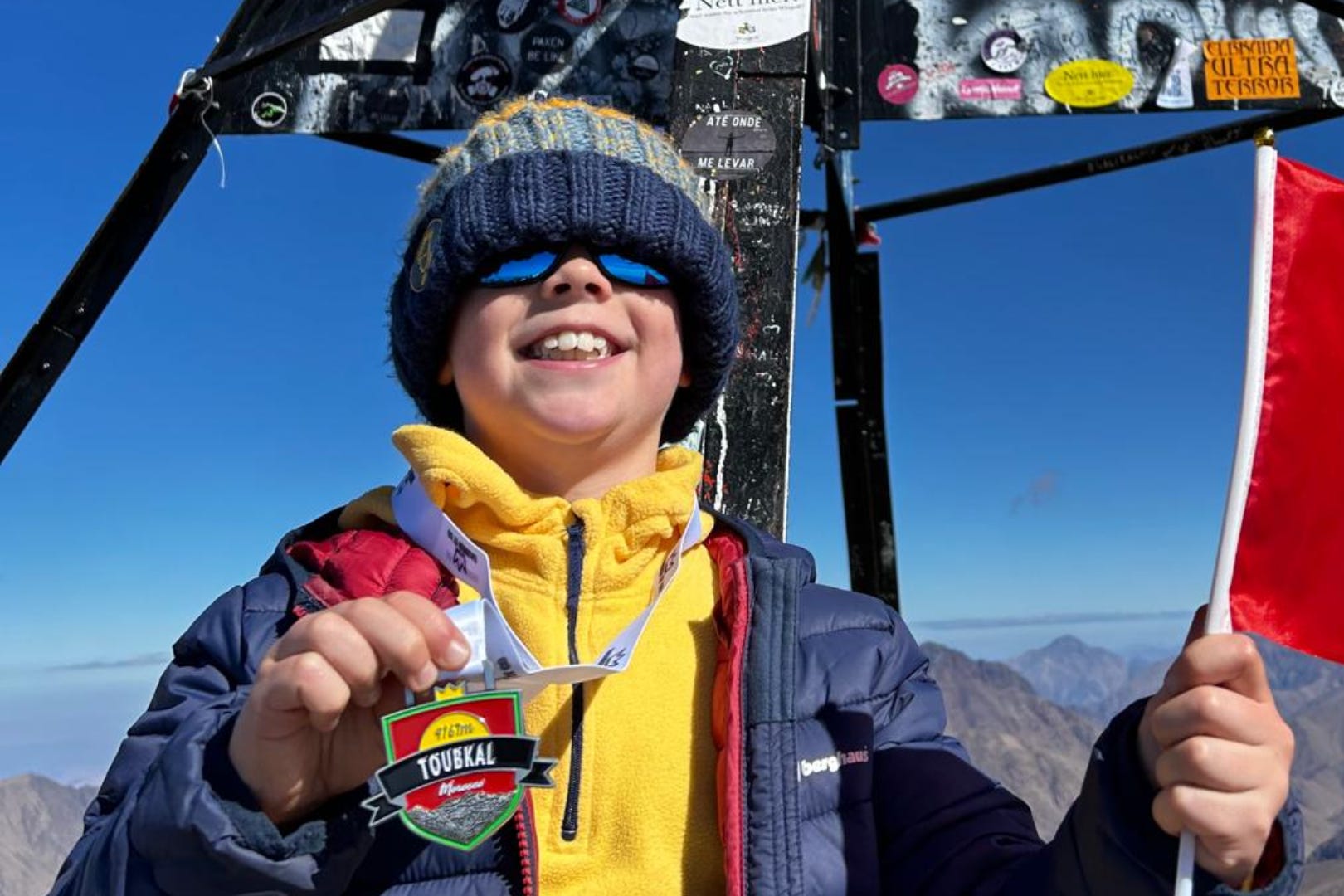 Franke McMillan is an eight-year-old mountaineer from Cumbria (Basia McMillan/PA)