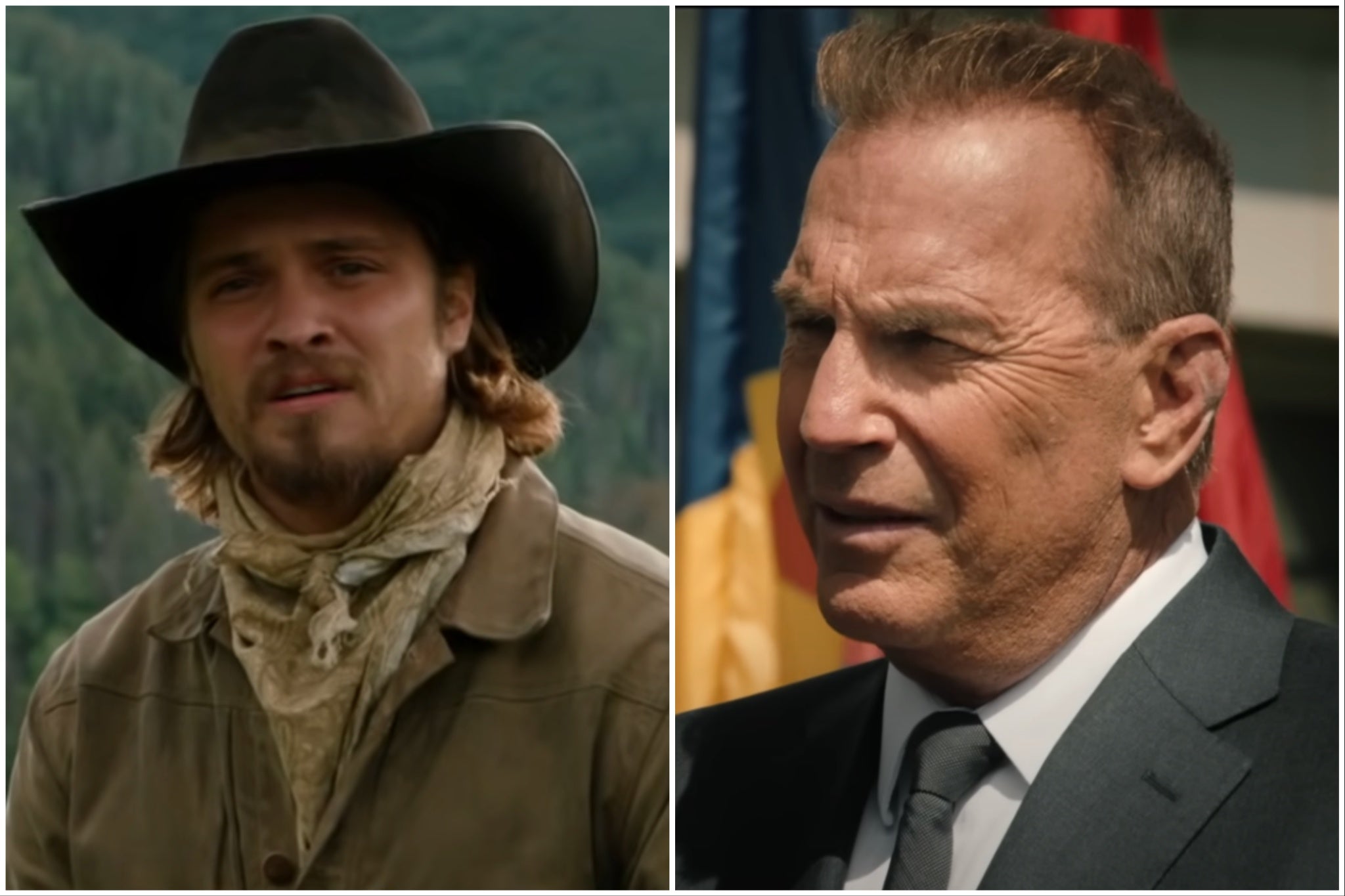 Luke Grimes plays Kayce Dutton, Costner’s on-screen son